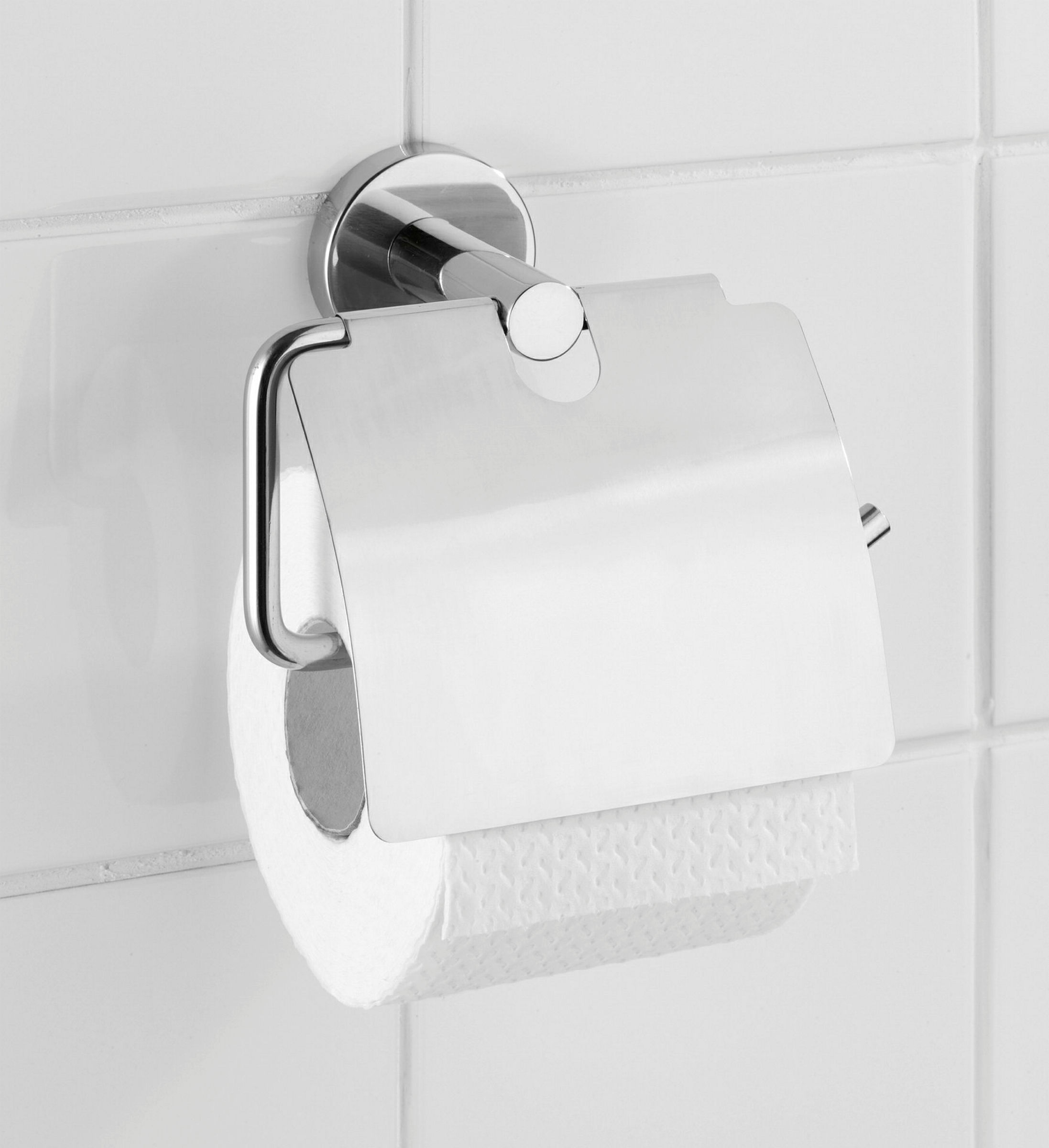 Toilettenpapierh. m.Deckel, Bosio Shine