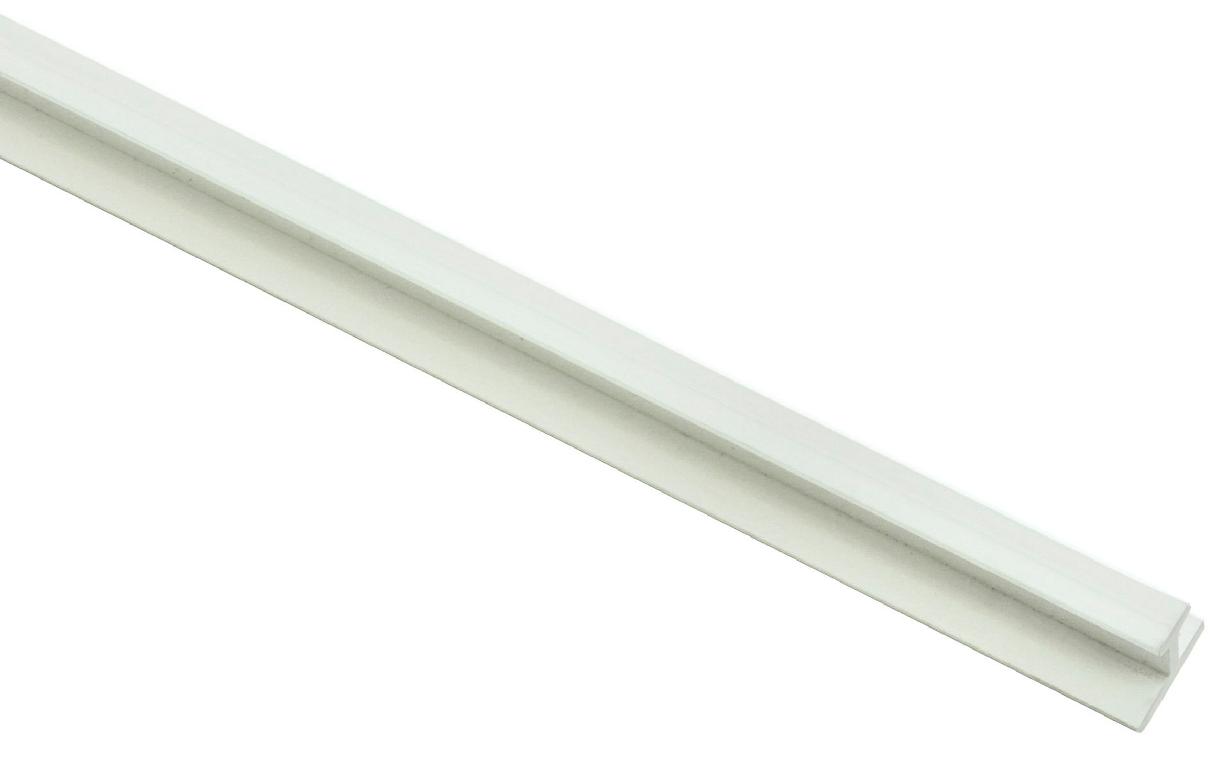 Vorhangschiene, T-Schiene Kunststoff, weiß, 250 cm