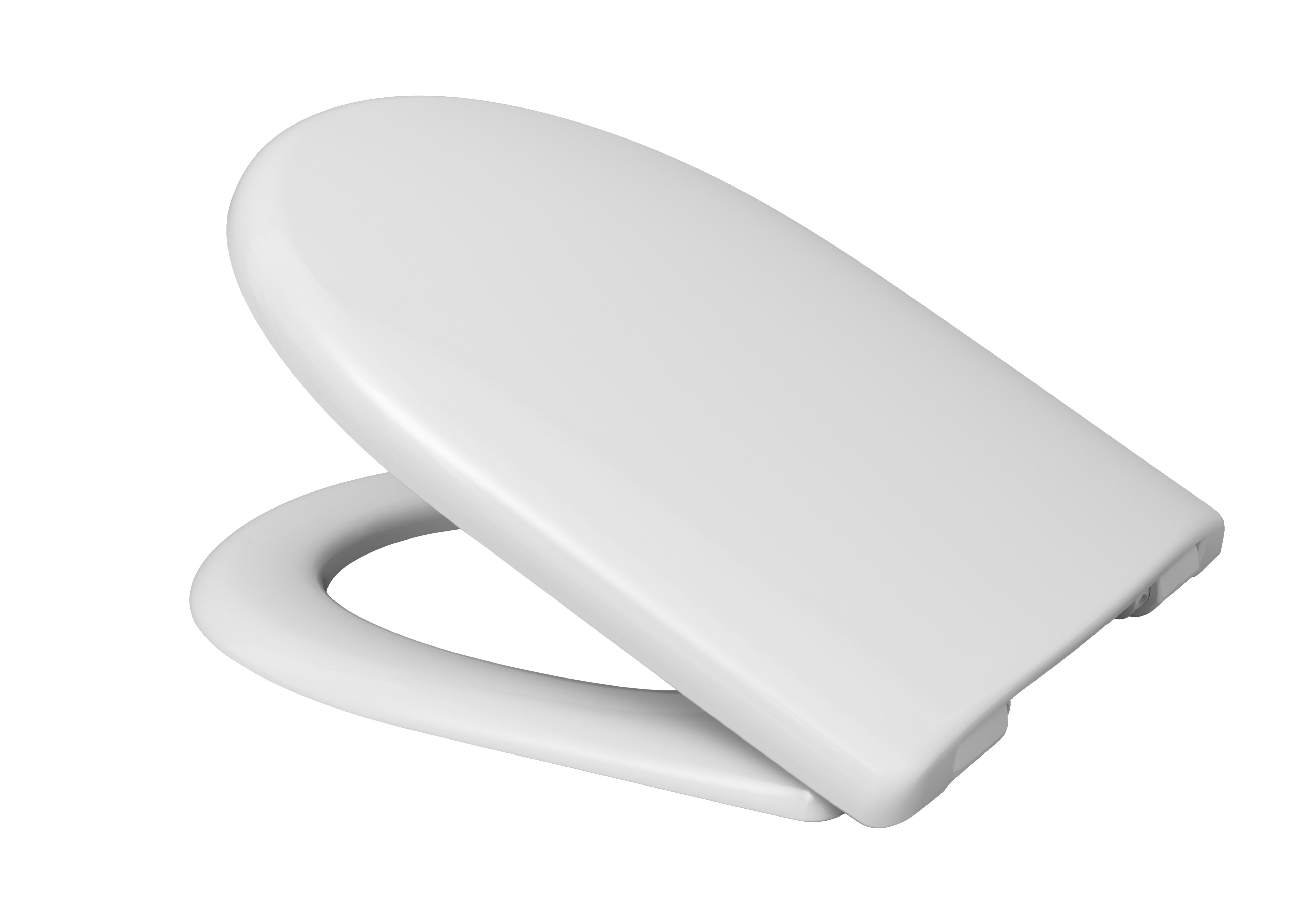 Duroplast WC-Sitz WHITE, D-Form, PRO 3, mit Absenkautomatik und Schnellvers
