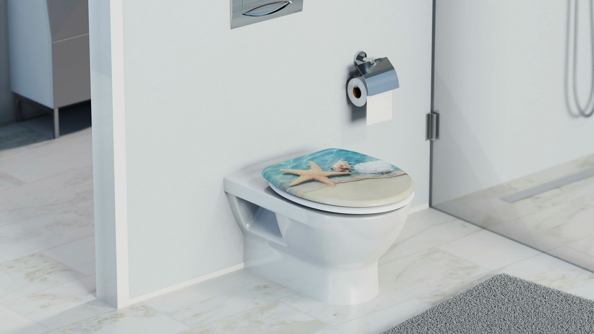 Duroplast WC-Sitz BEACH, mit Absenkautomatik