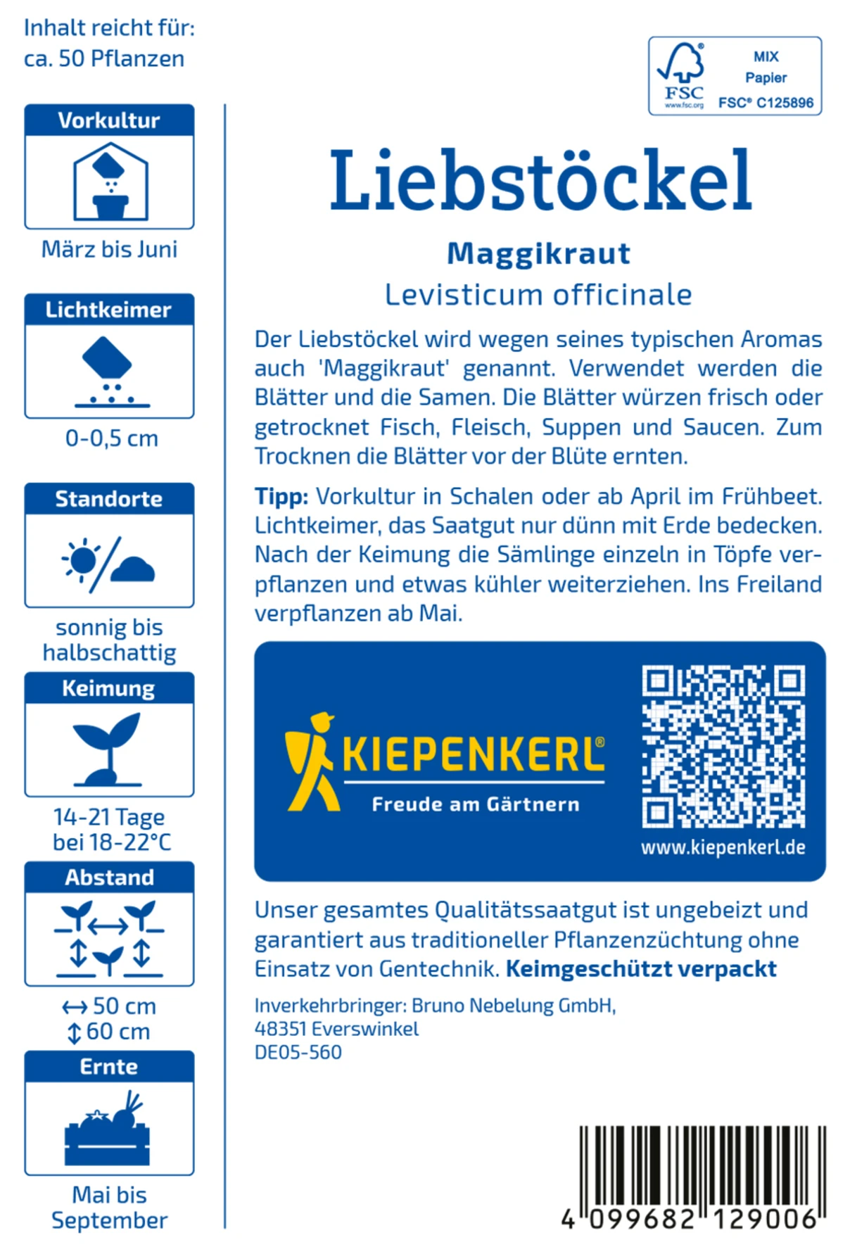 Kiepenkerl Liebstöckel Maggikraut