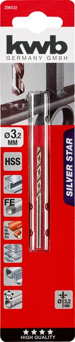 HSS-G-Spiralbohrer D3.2mm
