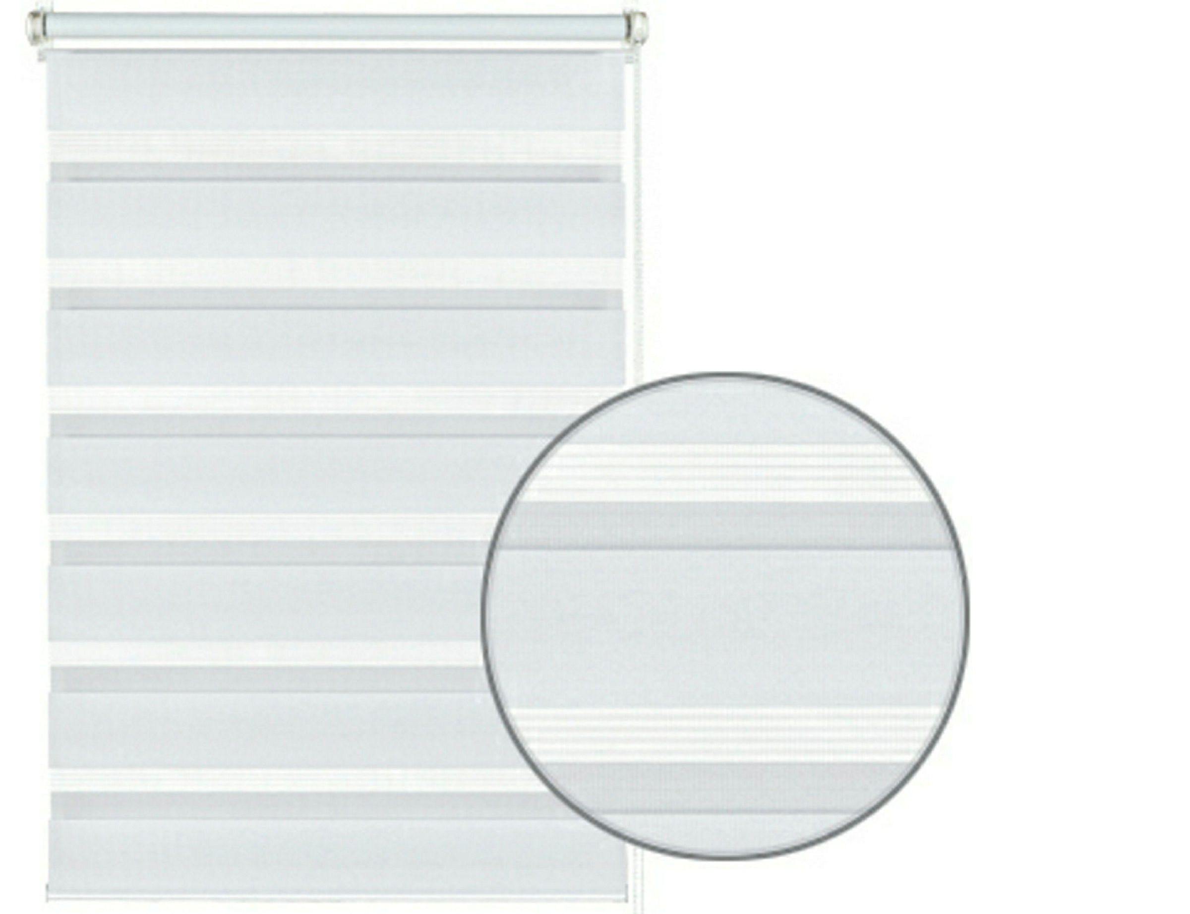EASYFIX Doppelrollo, ohne Bohren, weiß, 90x220 cm