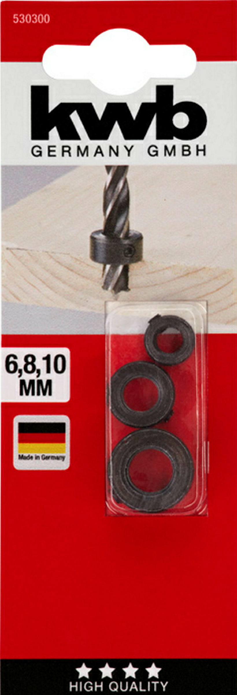 Bohrtiefenbegrenzersatz, 3-tlg.