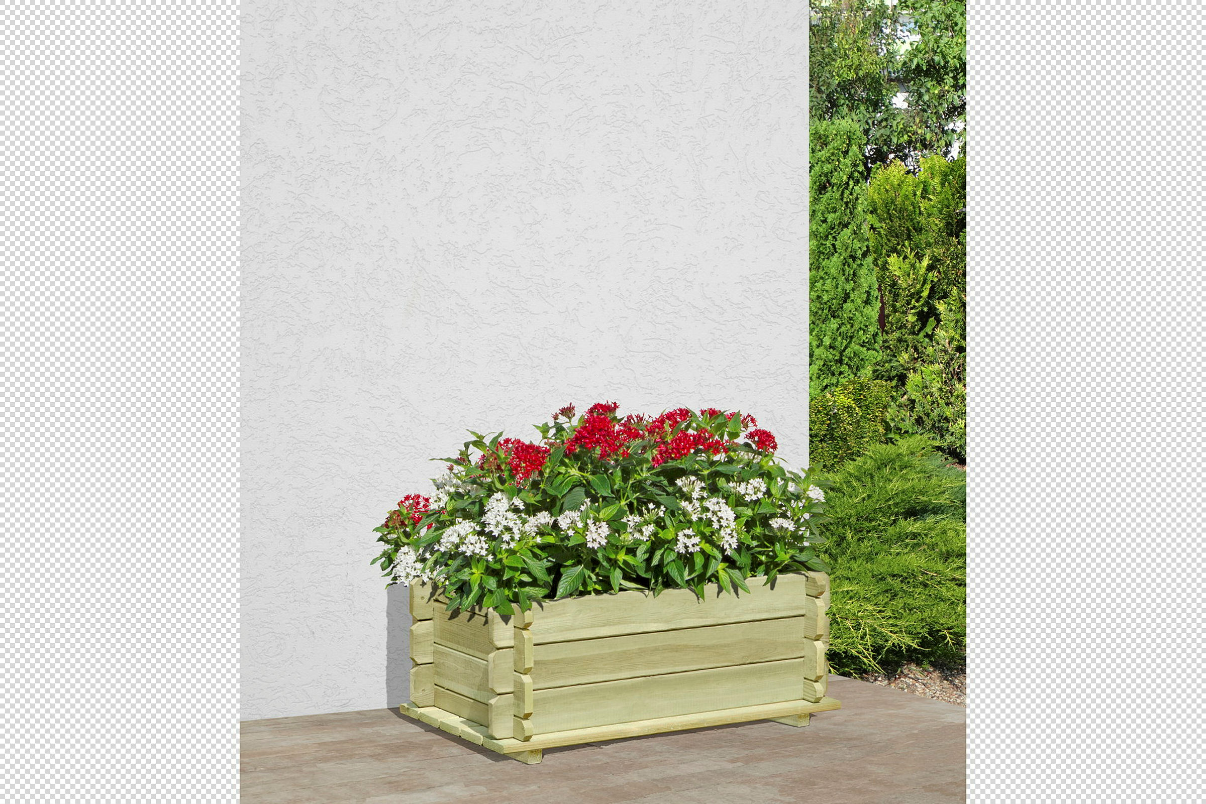 SENA Pflanzkasten grün 80x45x32cm