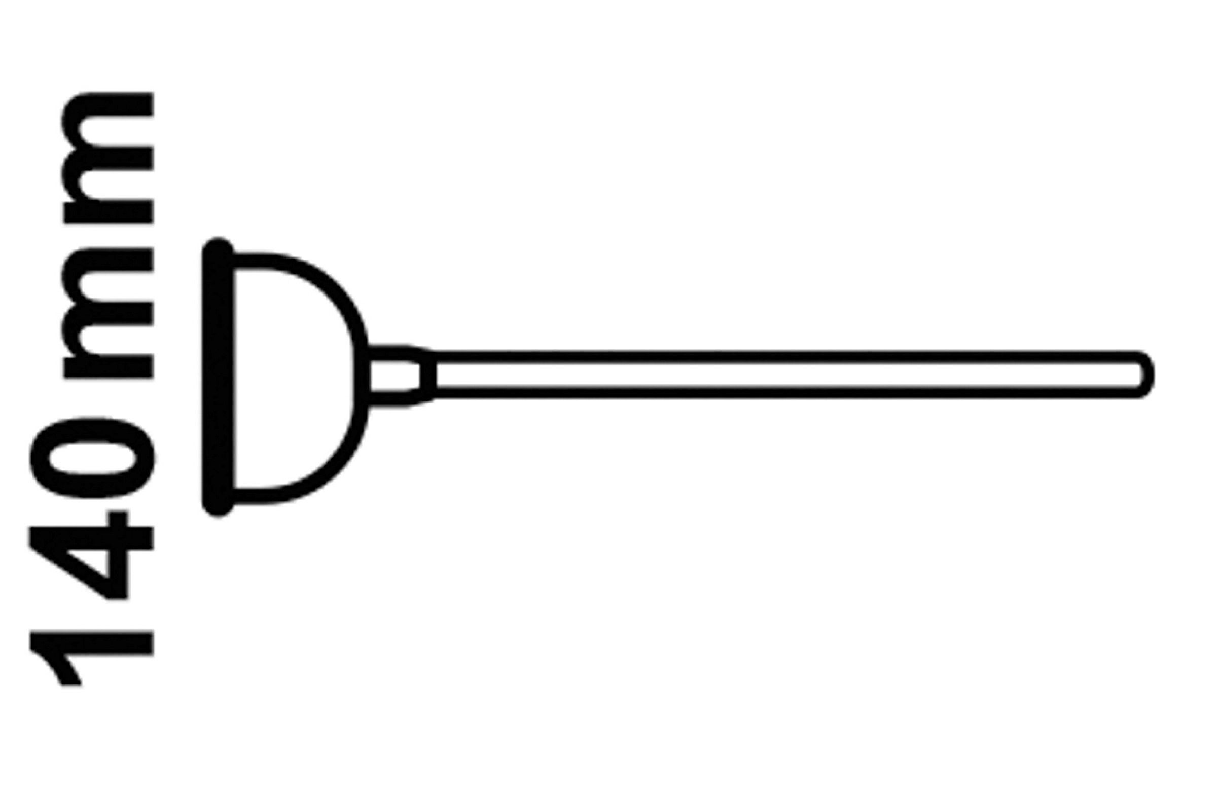 Ausgussreiniger, Ø 140 mm, mit Holzgriff
