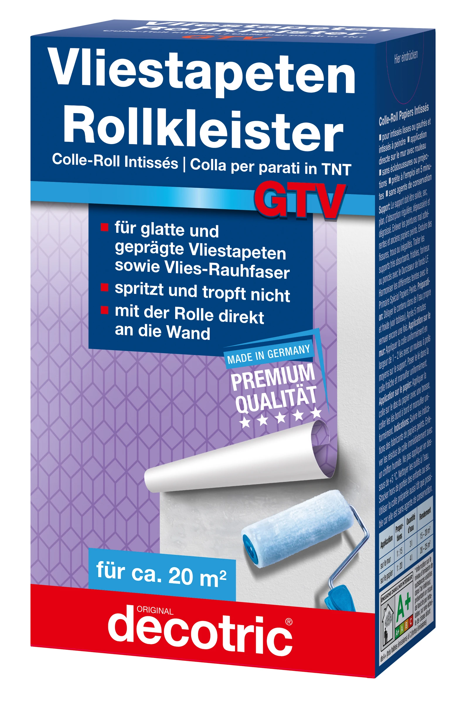 decotric Vliestapeten-Roll- kleister GTV 200 g