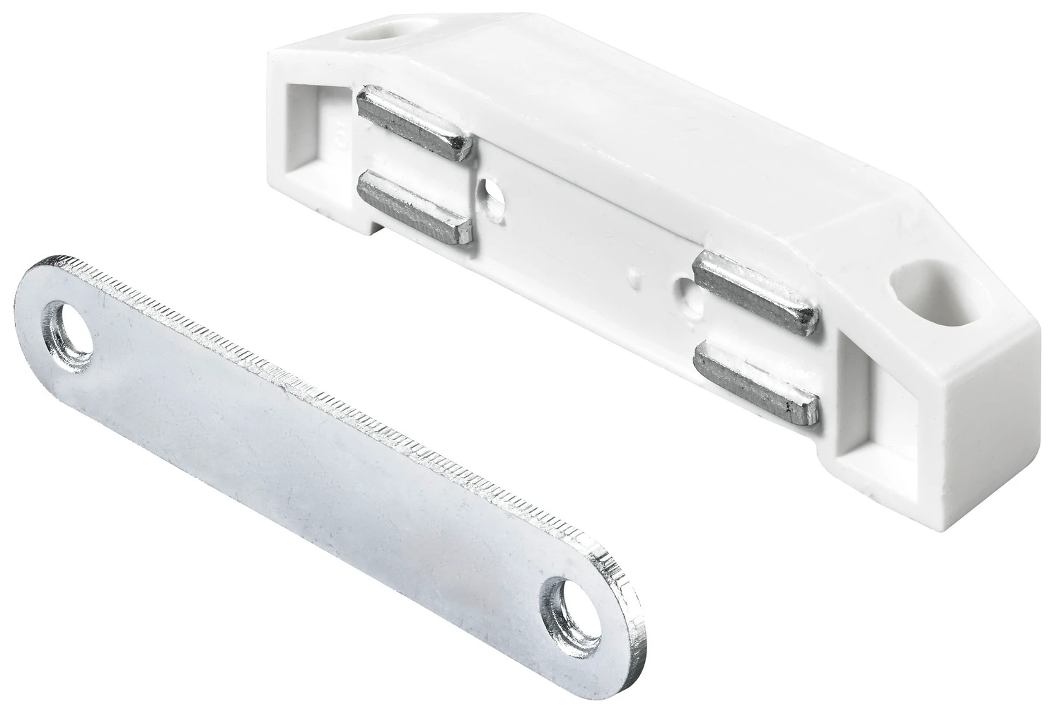 XXL- Magnetschnäpper 8 kg 75 x 19 x 17 mm, verz., weiß