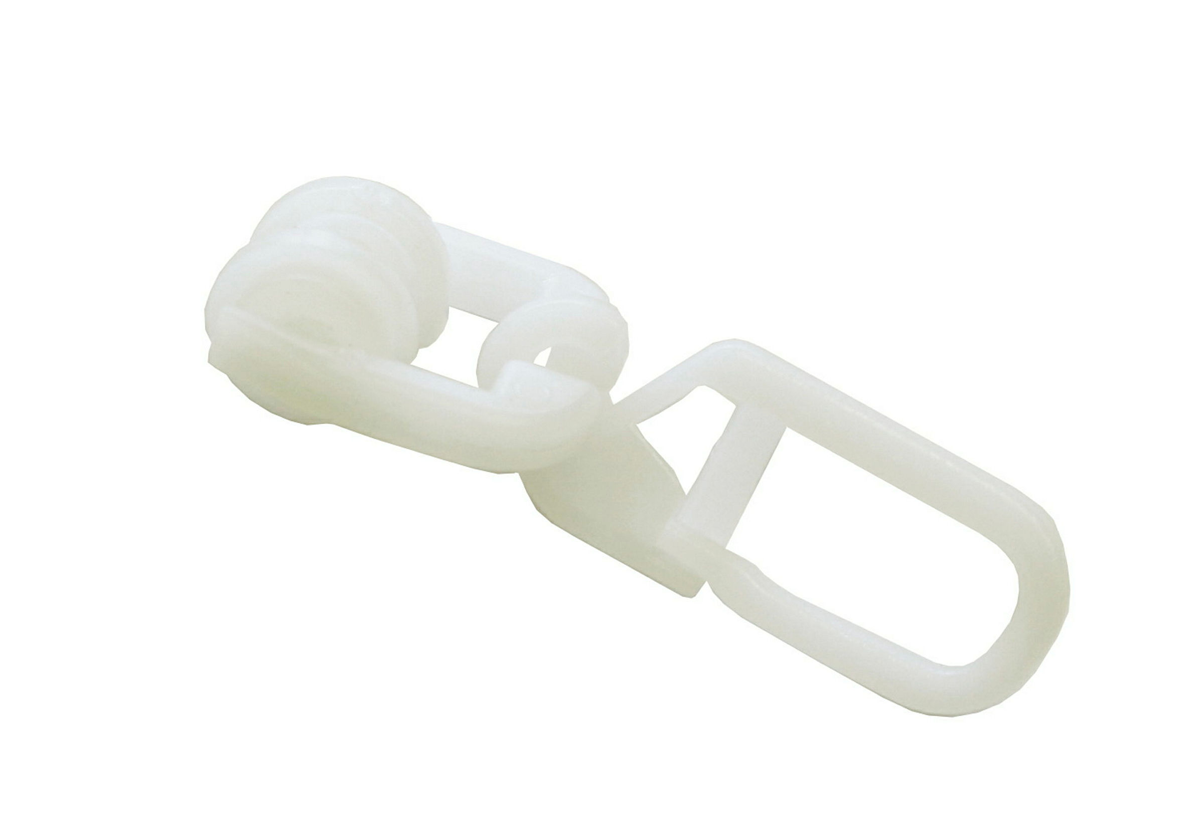 T-Rollringe mit Faltenlegehaken, weiß, für Vorhangschiene T-Schiene,