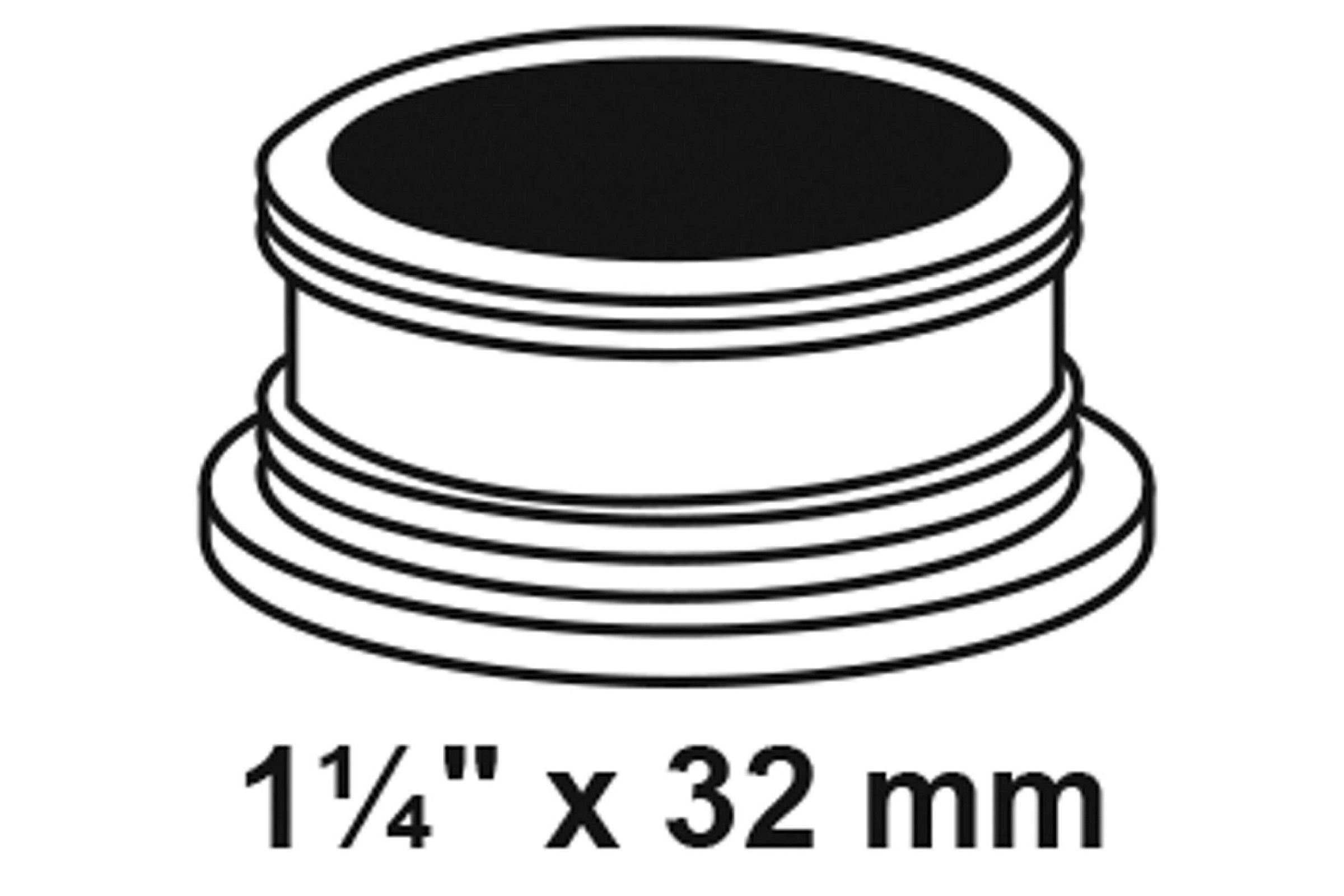 Gewindenippel, 1 1/4'' x 32 mm, für Siphonabgang