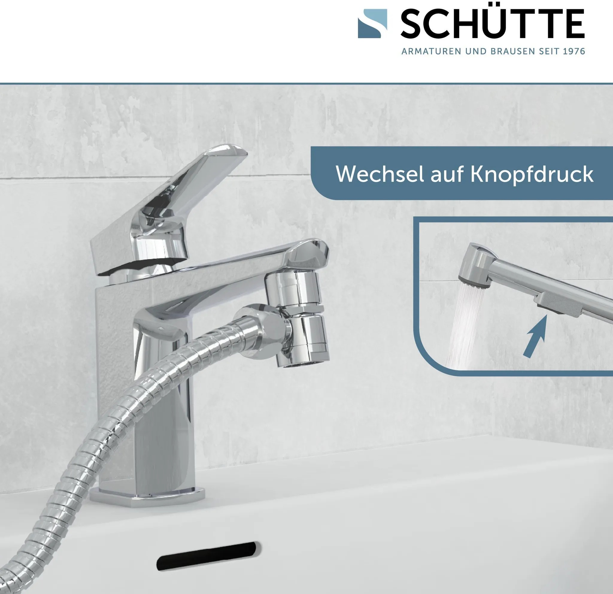 Waschbeckenbrause, Chrom