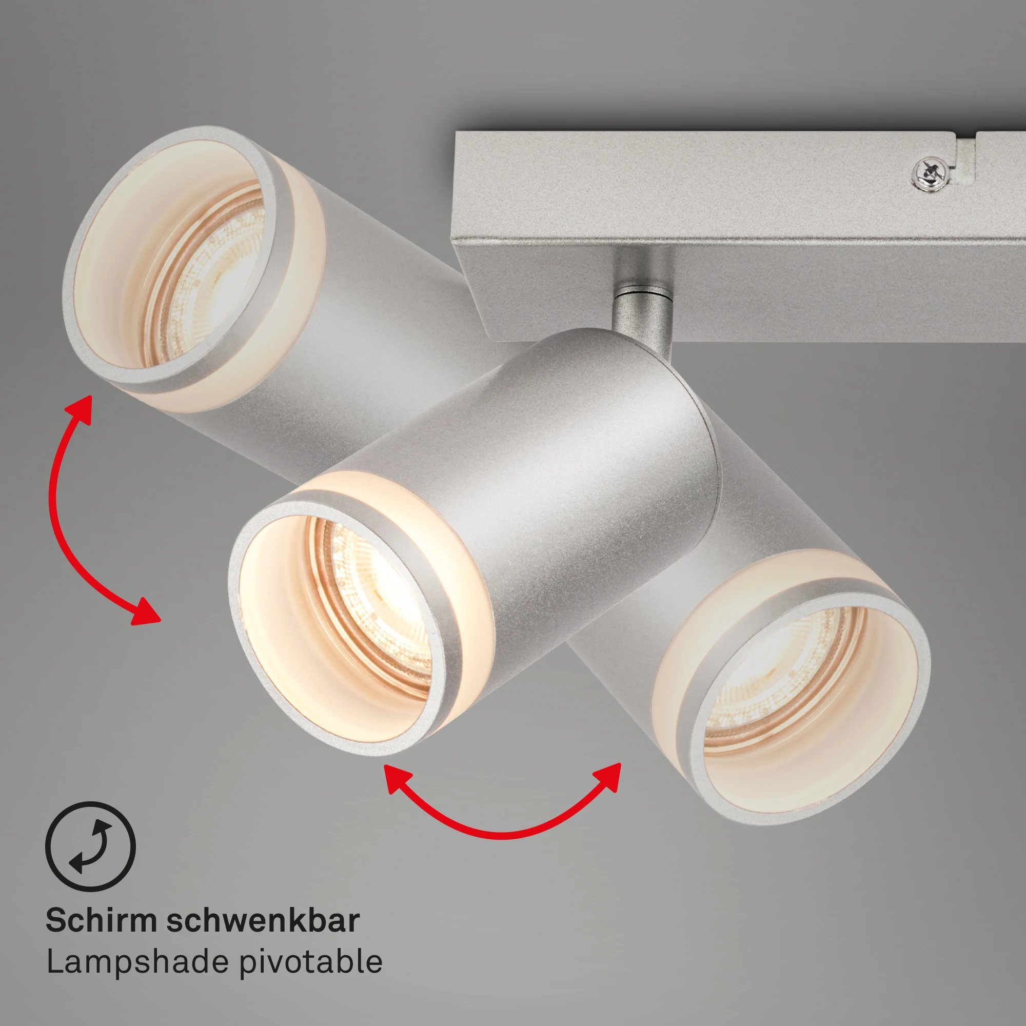 RUB Spot light, 2-flame, GU10/excl. bulb, chrome-matt