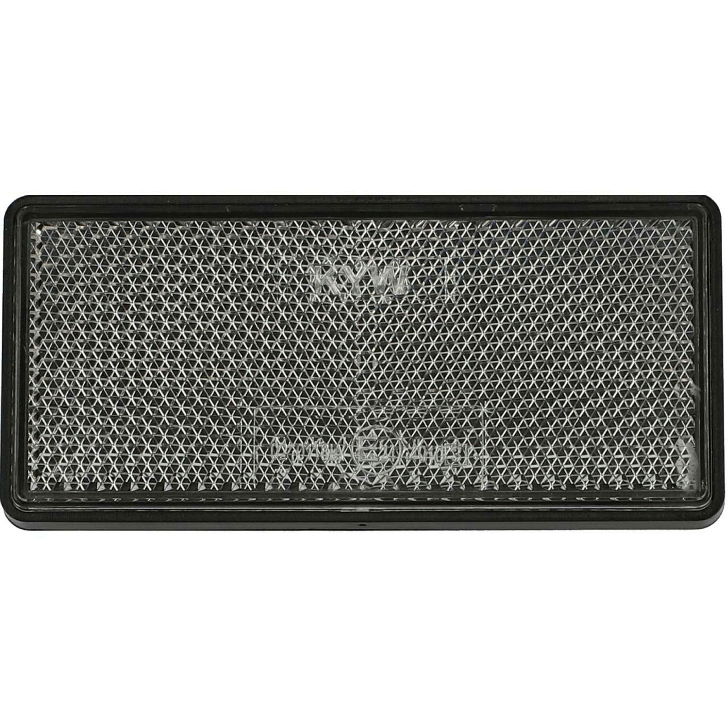 Reflektor Front eckig 85x38mm ws