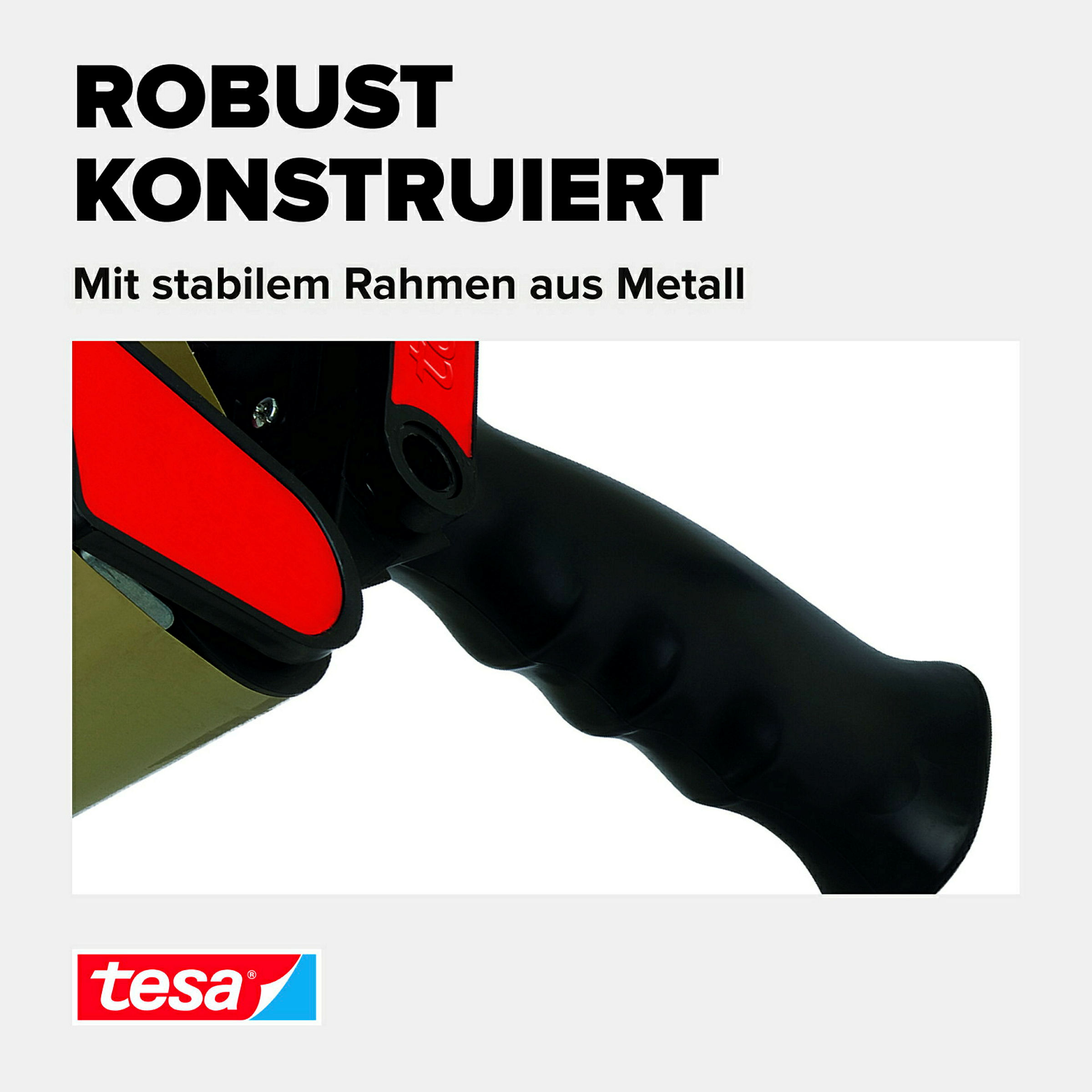 tesa® Packband Handabroller Classic, für Paketband-Rollen bis 66m x 50mm