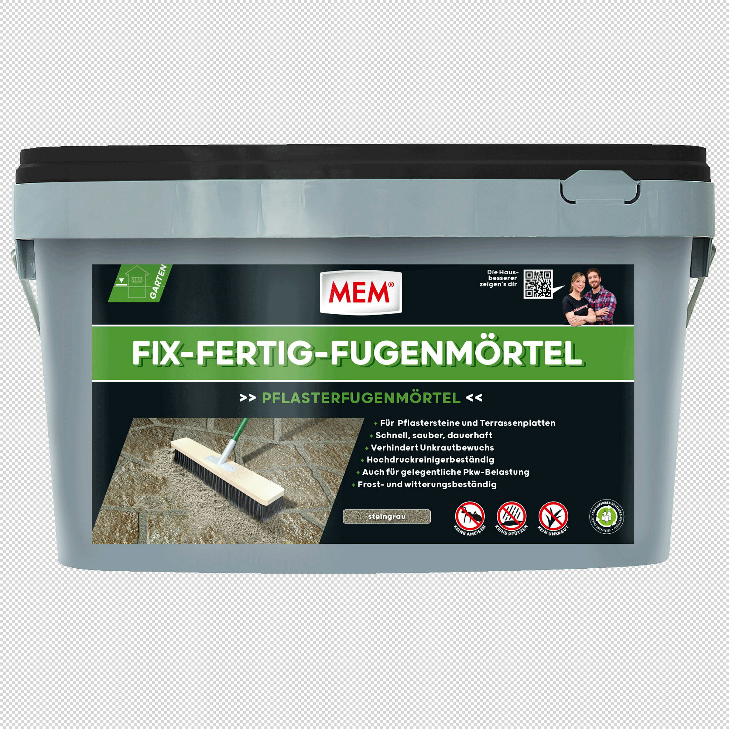 MEM Fix-Fertig-Fugenmörtel 25 kg steingrau