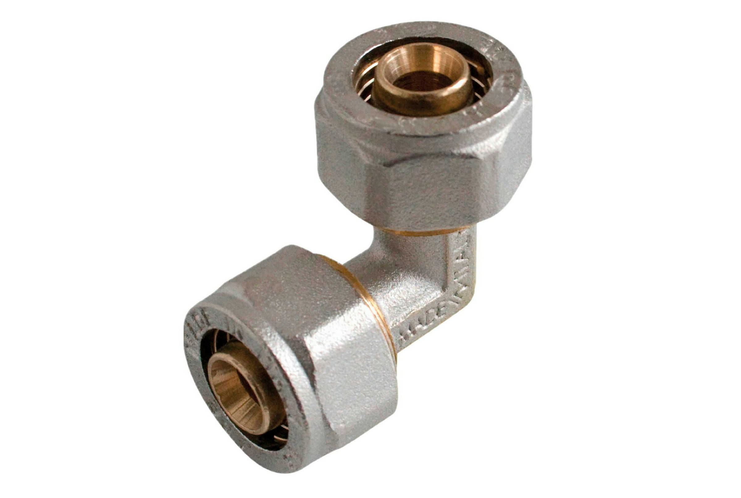 MS Winkel 90°, blank, 20 mm, Klemmfitting für MSVR
