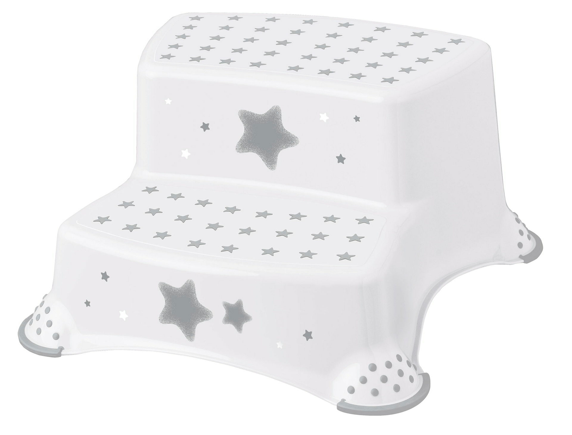 keeeper Stars Zweistufiger Tritthocker, Anti-Rutsch-Funktion, Igor, Weiß
