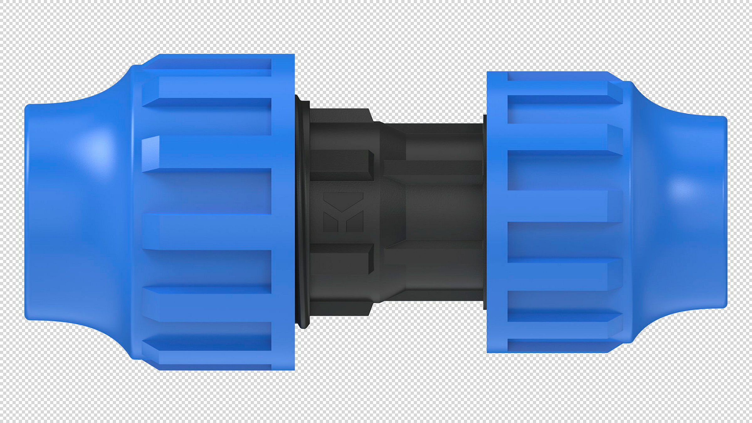 PP Reduzier-Verbindungsstück, 32 mm x 25 mm, Klemmfitting für HDPE