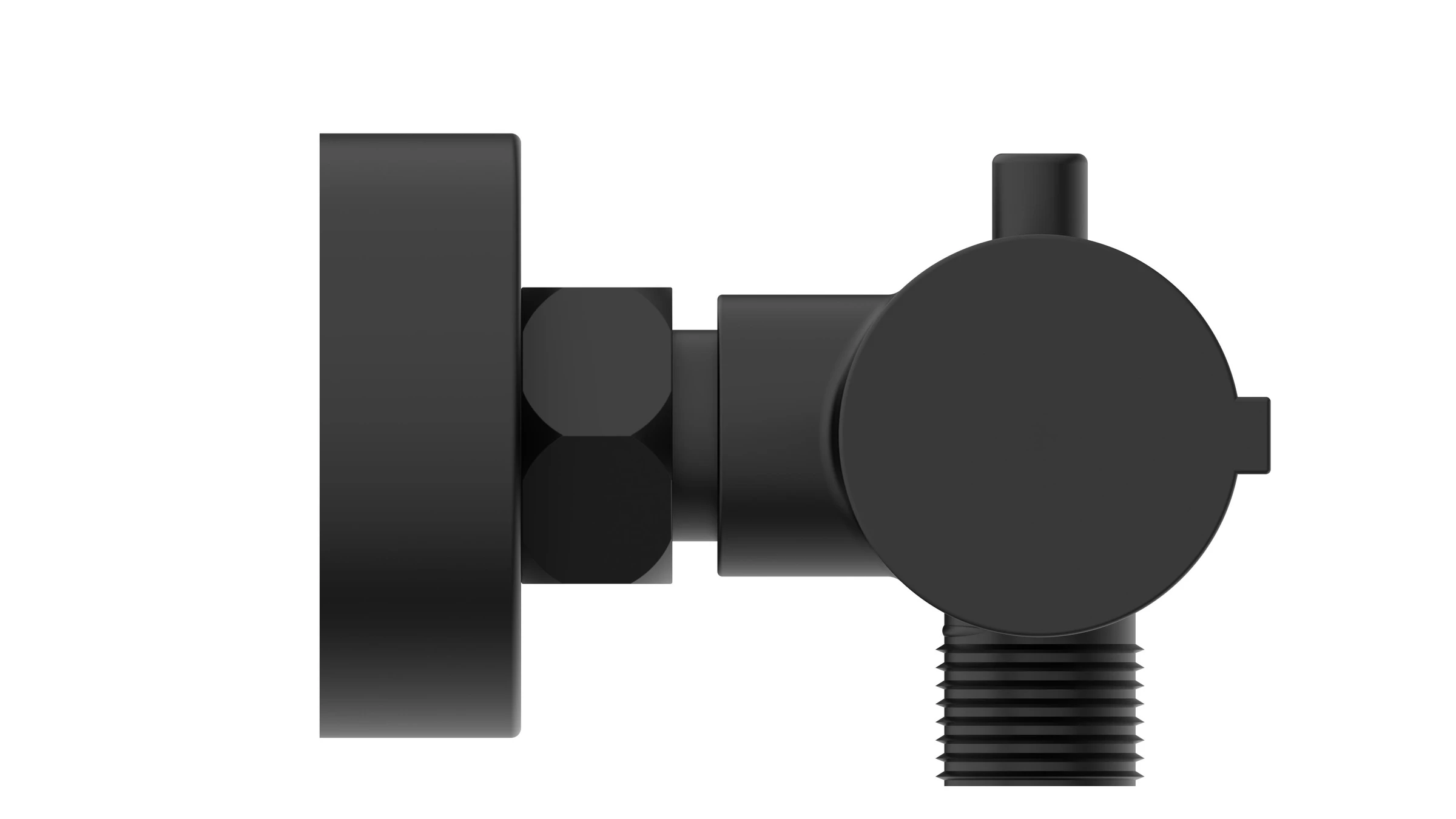 LONDON Thermostat Duscharmatur, Schwarz matt