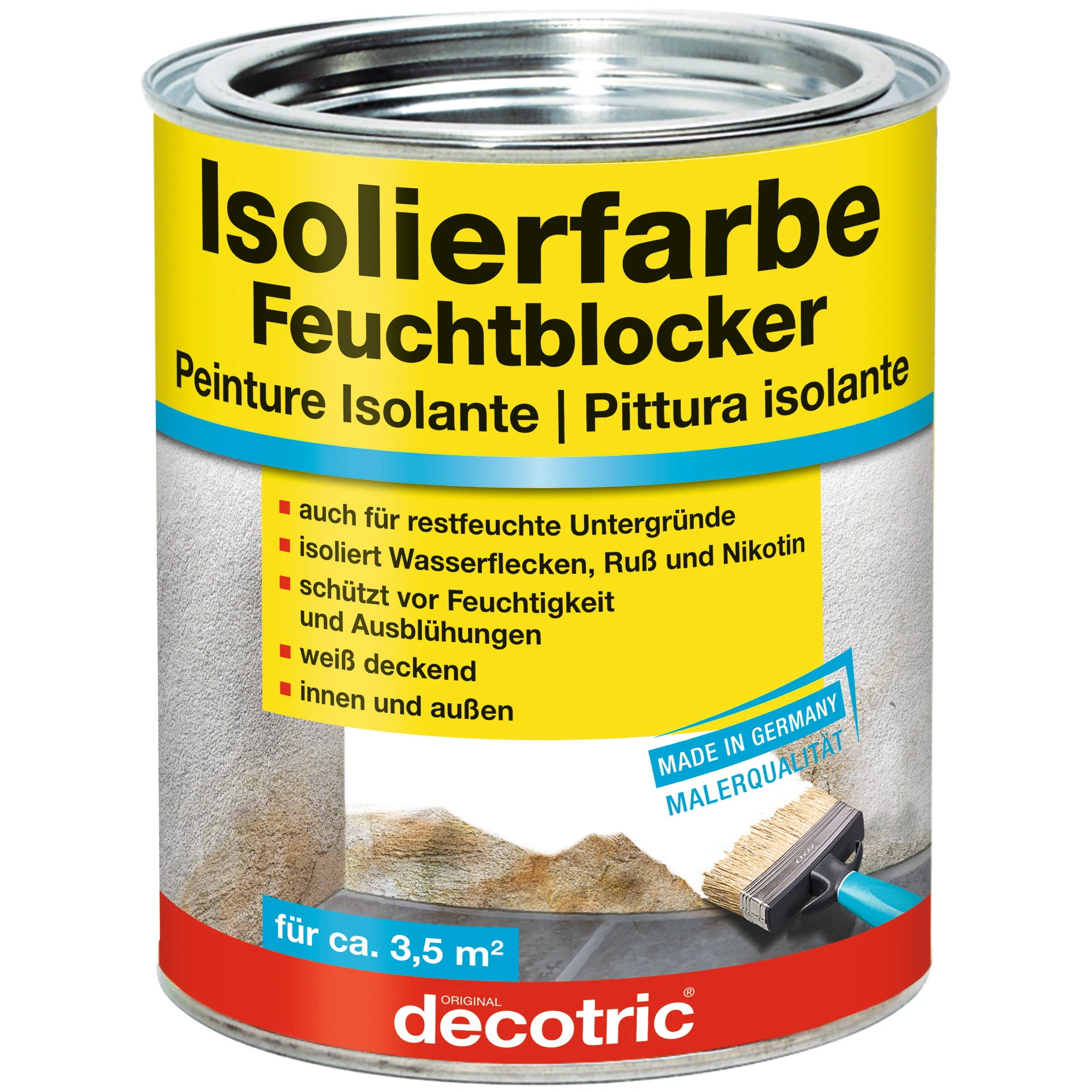 decotric Isolierfarbe Feuchtblocker 750 ml