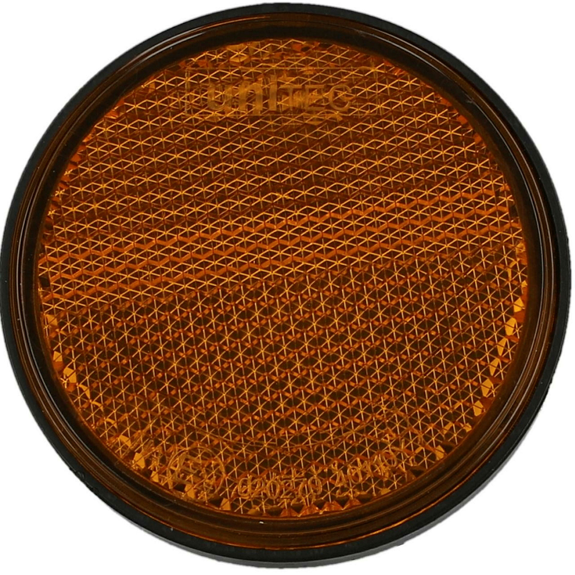 Reflektor Seite rund 60mm gelb