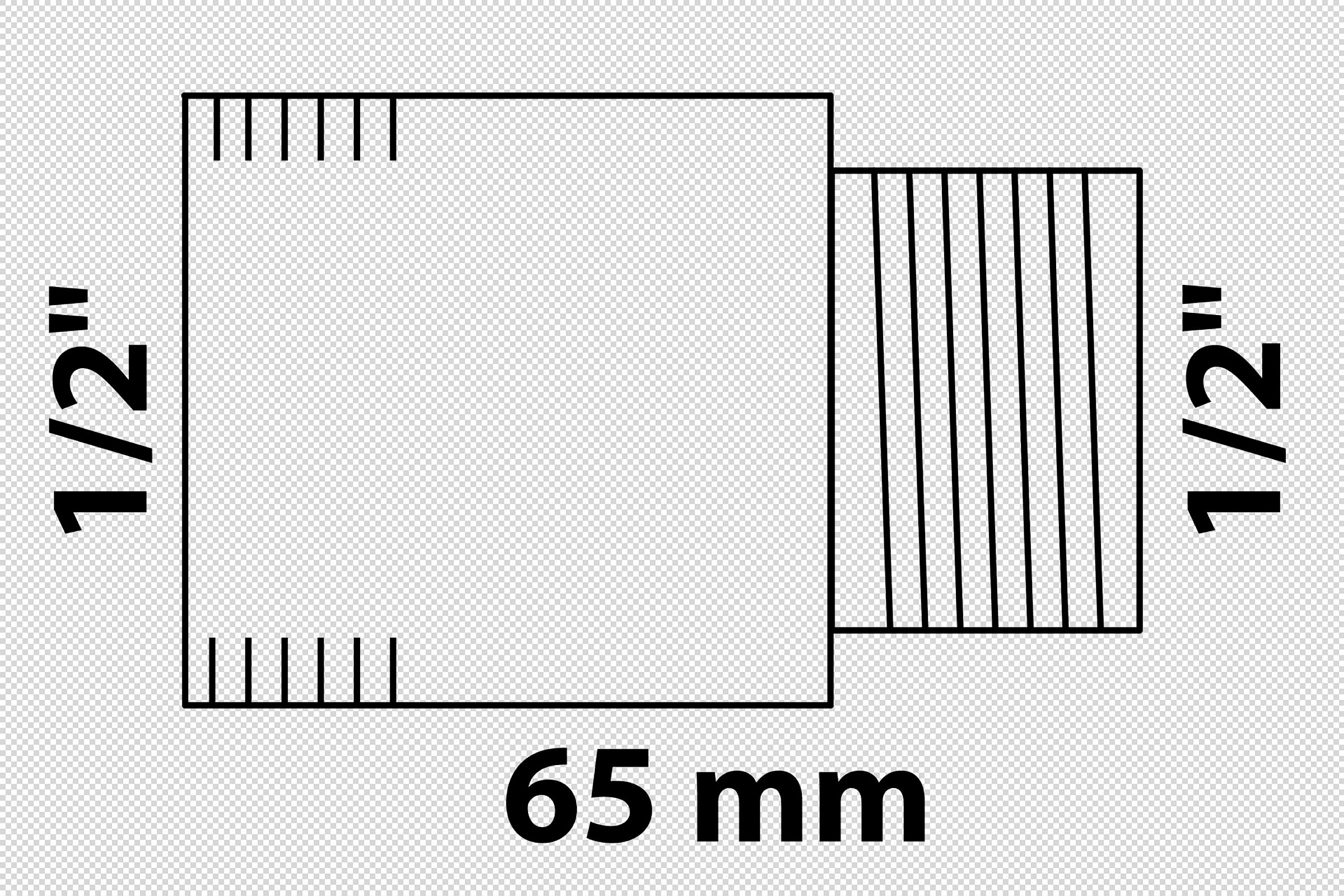 MS Hahnverlängerung, Chrom, 1/2'' x 65 mm