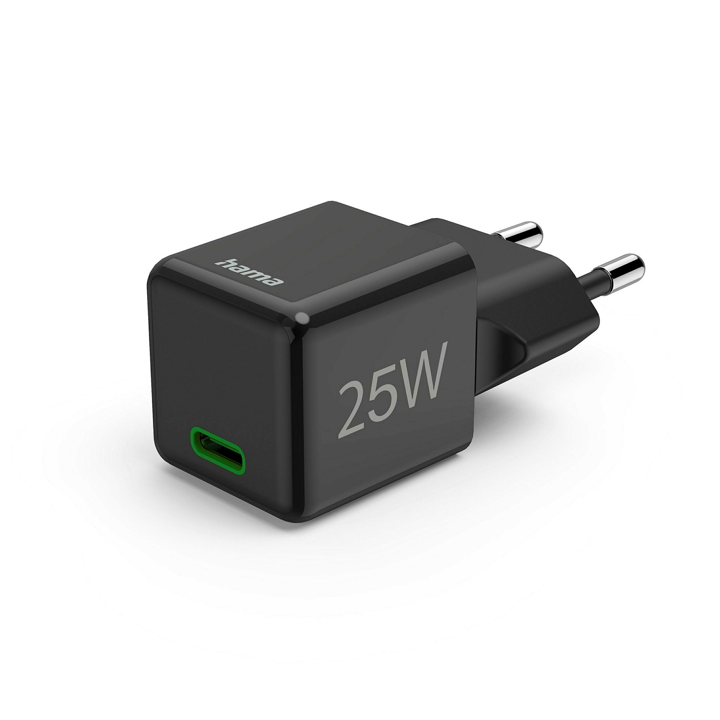 Hama Schnellladegerät, USB-C, PD/Qualcomm®, Super-Mini-Charger, 25 W