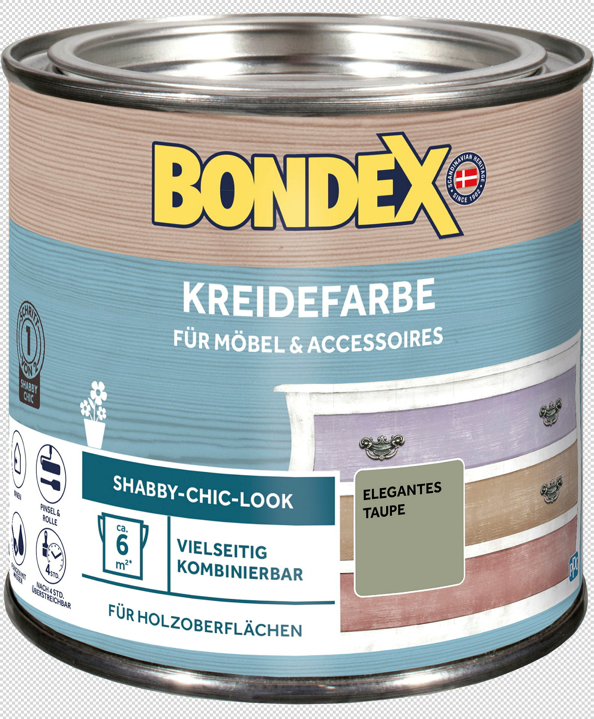 BONDEX Kreidefarbe Elegantes Taupe 0,5l