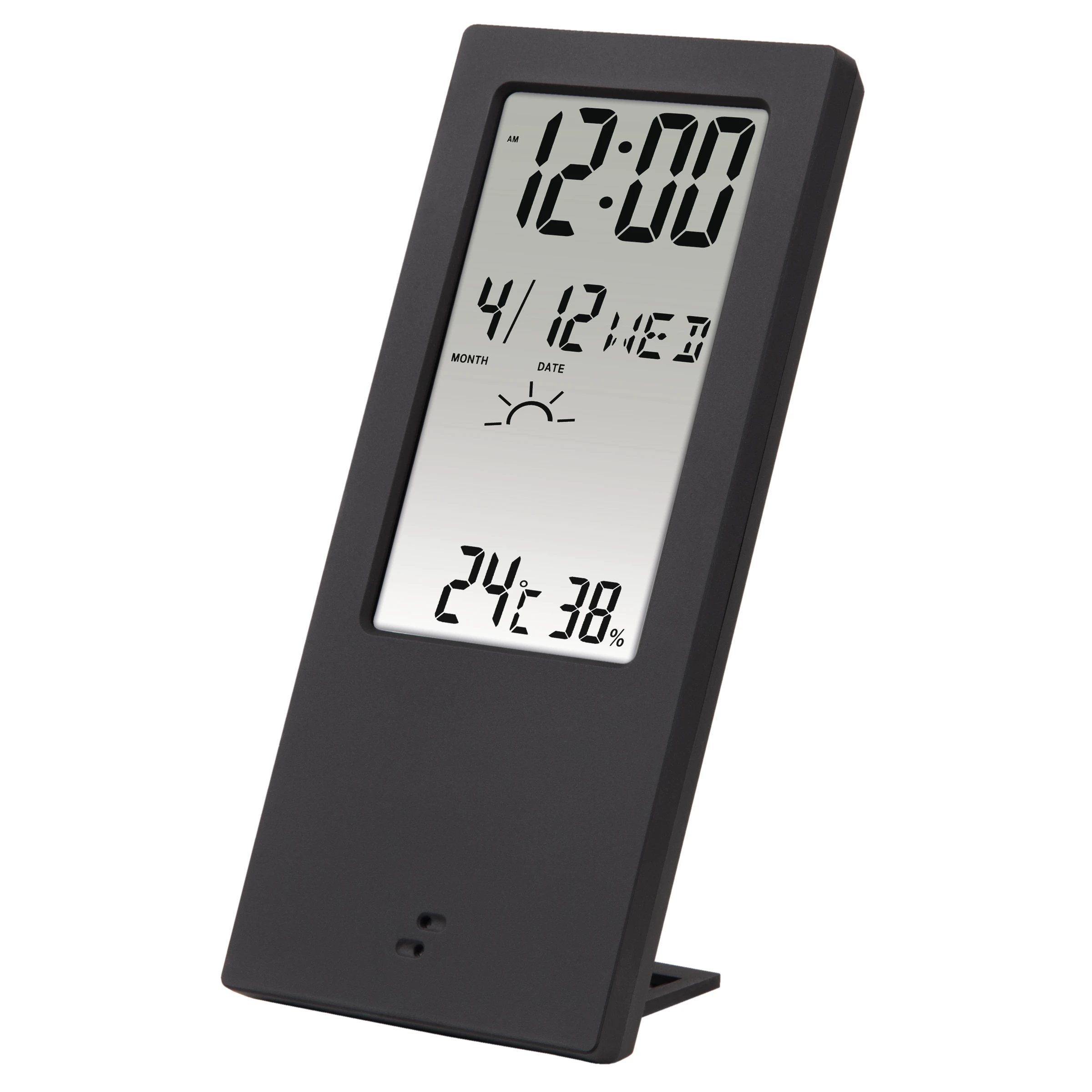 Hama Thermometer/Hygrometer ''TH-140'', mit Wetterindikator, Schwarz