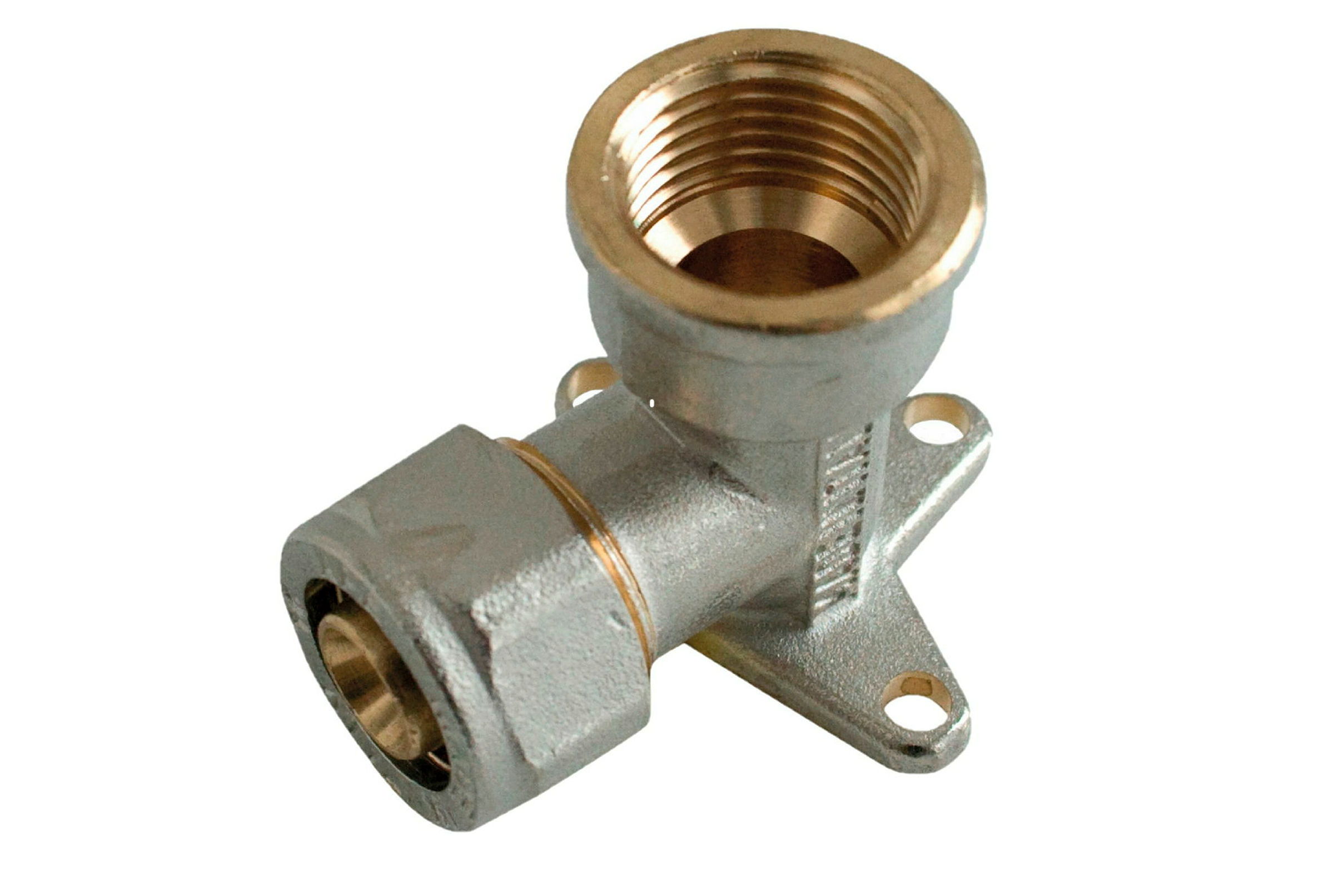 MS Wandscheibe, blank, 20 mm x 1/2''IG, Klemmfitting für MSVR