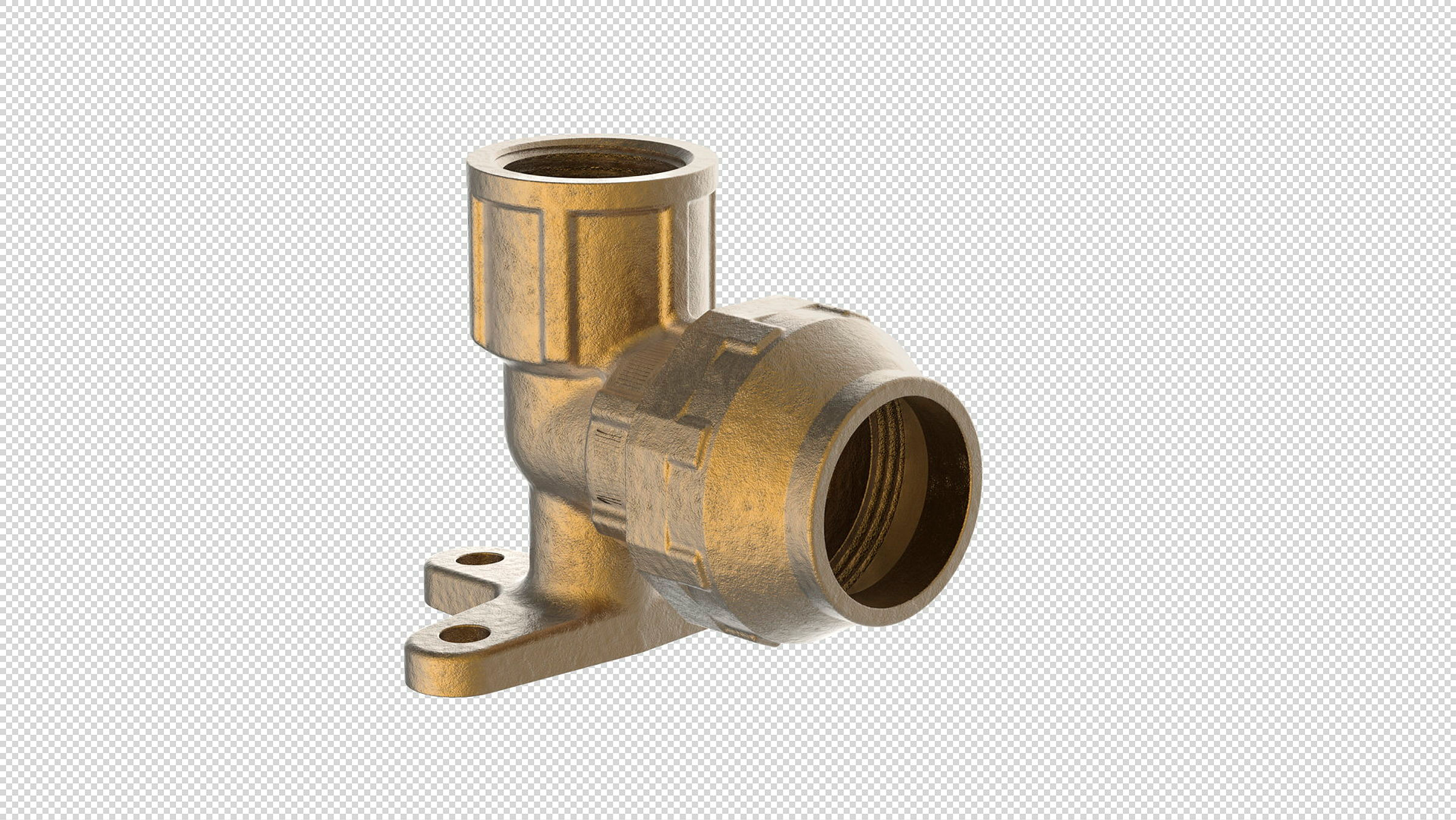 MS Wandscheibe, 20 mm x 1/2''IG, Klemmfitting für HDPE, DVGW zertifiziert