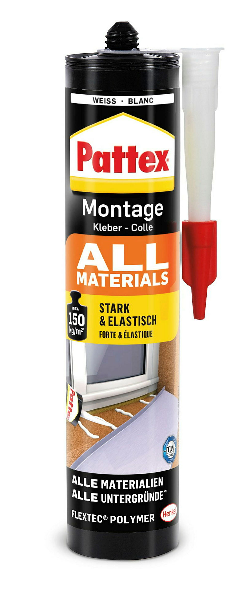 Pattex Montage All Materials 450g Kartusche, weiss