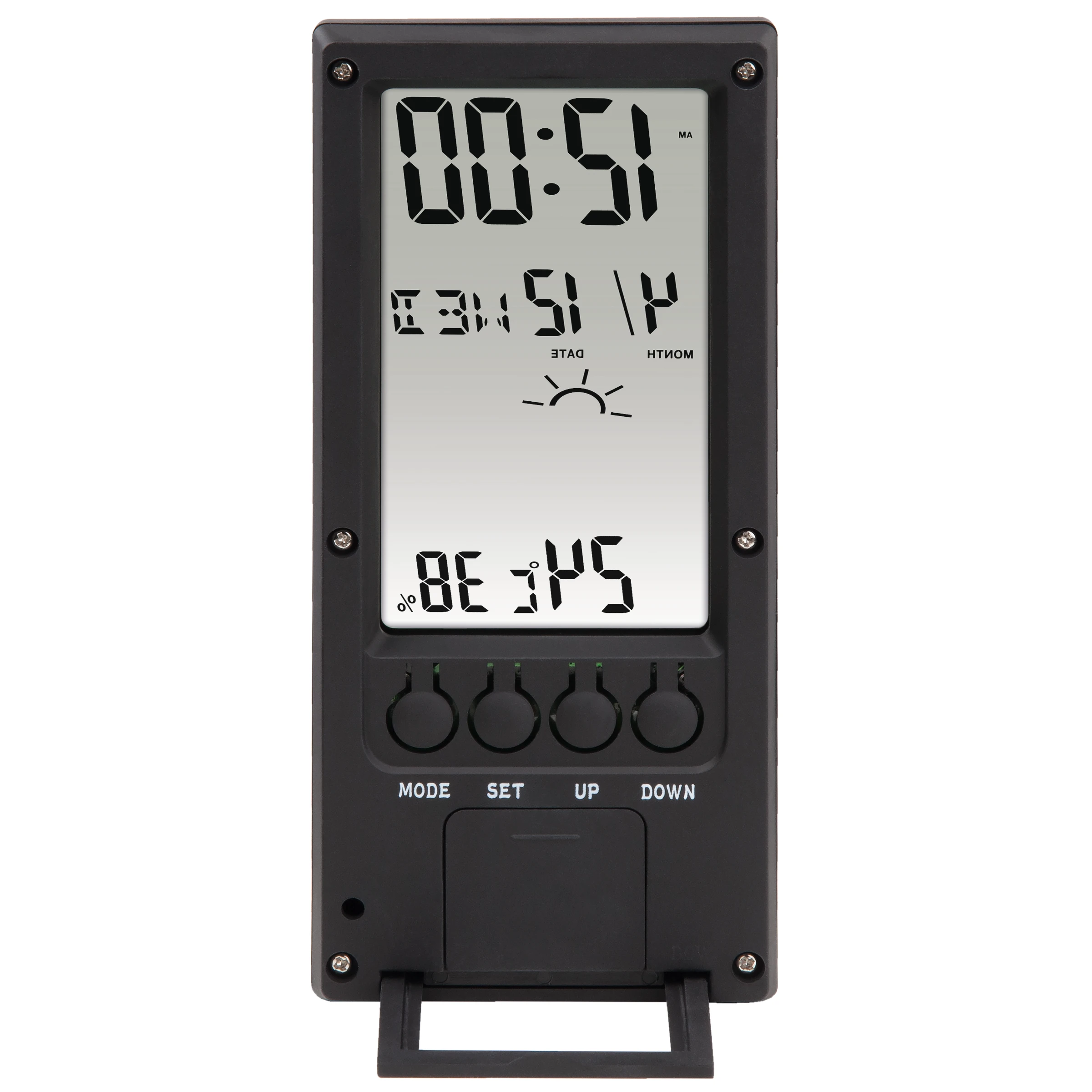 Hama Thermometer/Hygrometer ''TH-140'', mit Wetterindikator, Schwarz