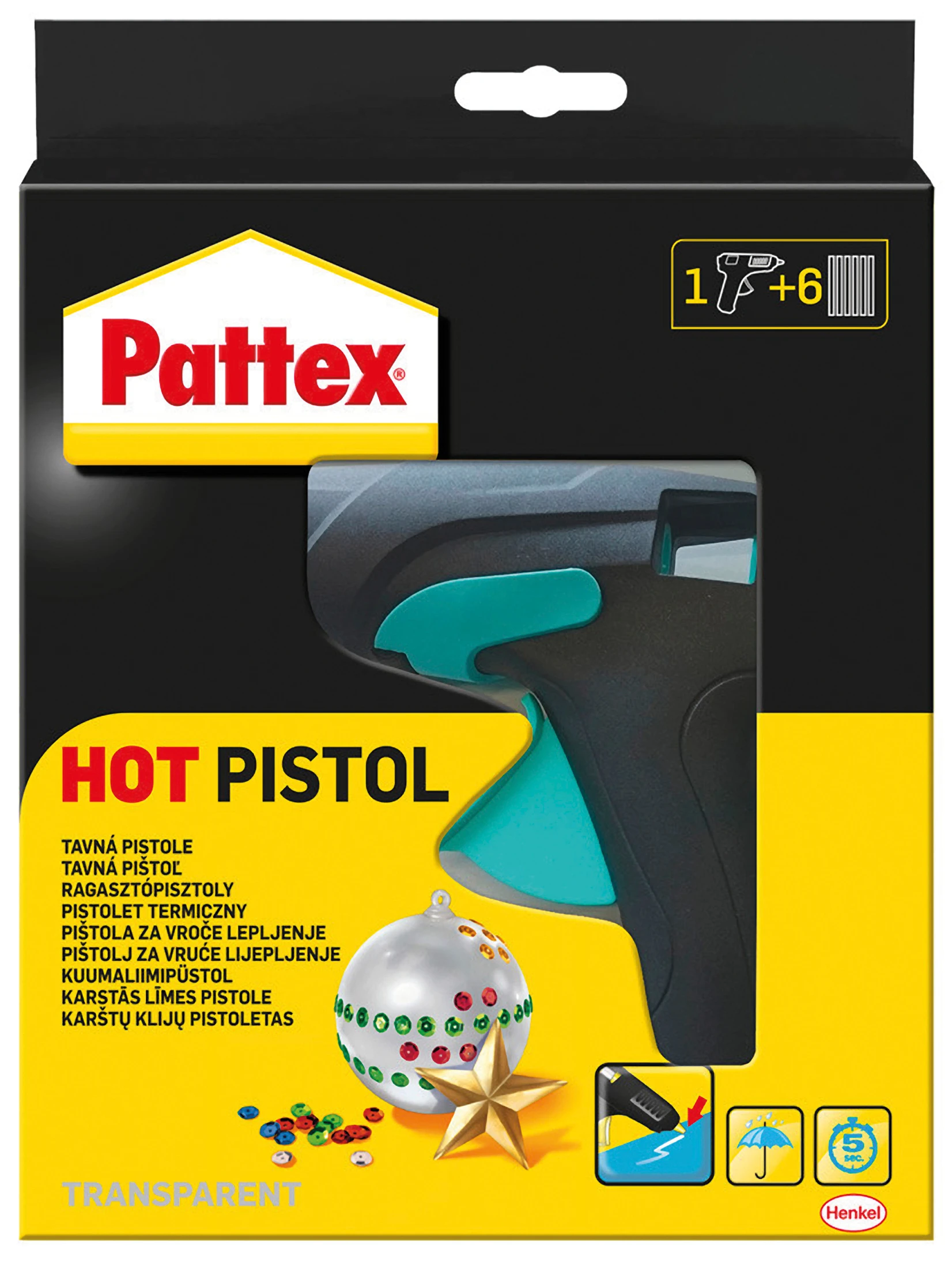 Pattex Hot Pistol Starter-Set 1 Pistole + 6 Sticks