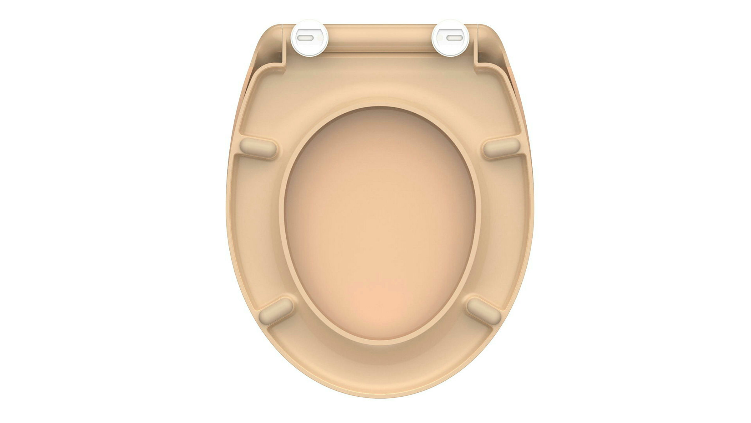 Duroplast WC-Sitz BEIGE, mit Absenkautomatik und Schnellverschluss