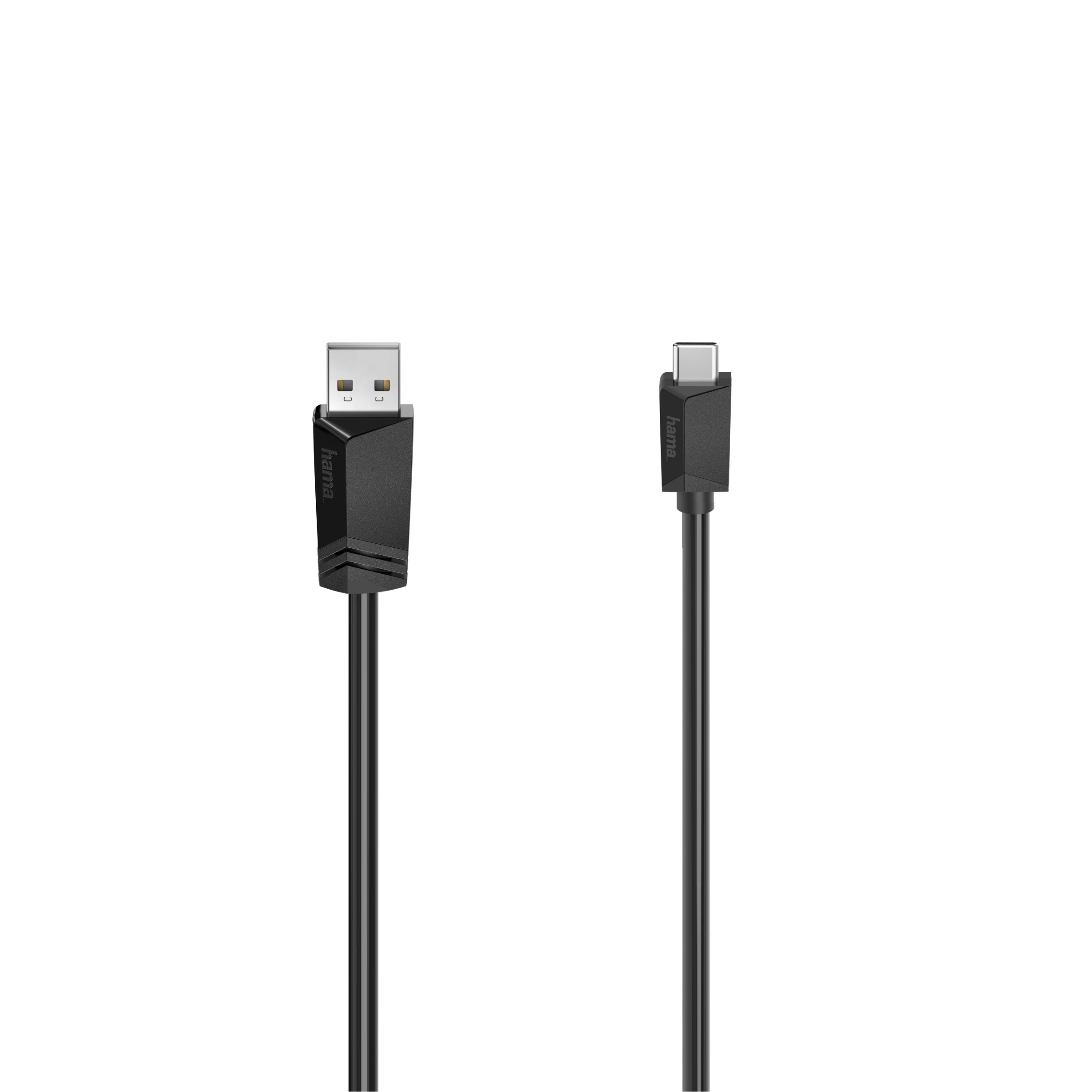 Hama USB-C-Kabel, USB-A-Stecker - USB-C-Stecker, USB 2.0, 480 Mbit/s, 1,50