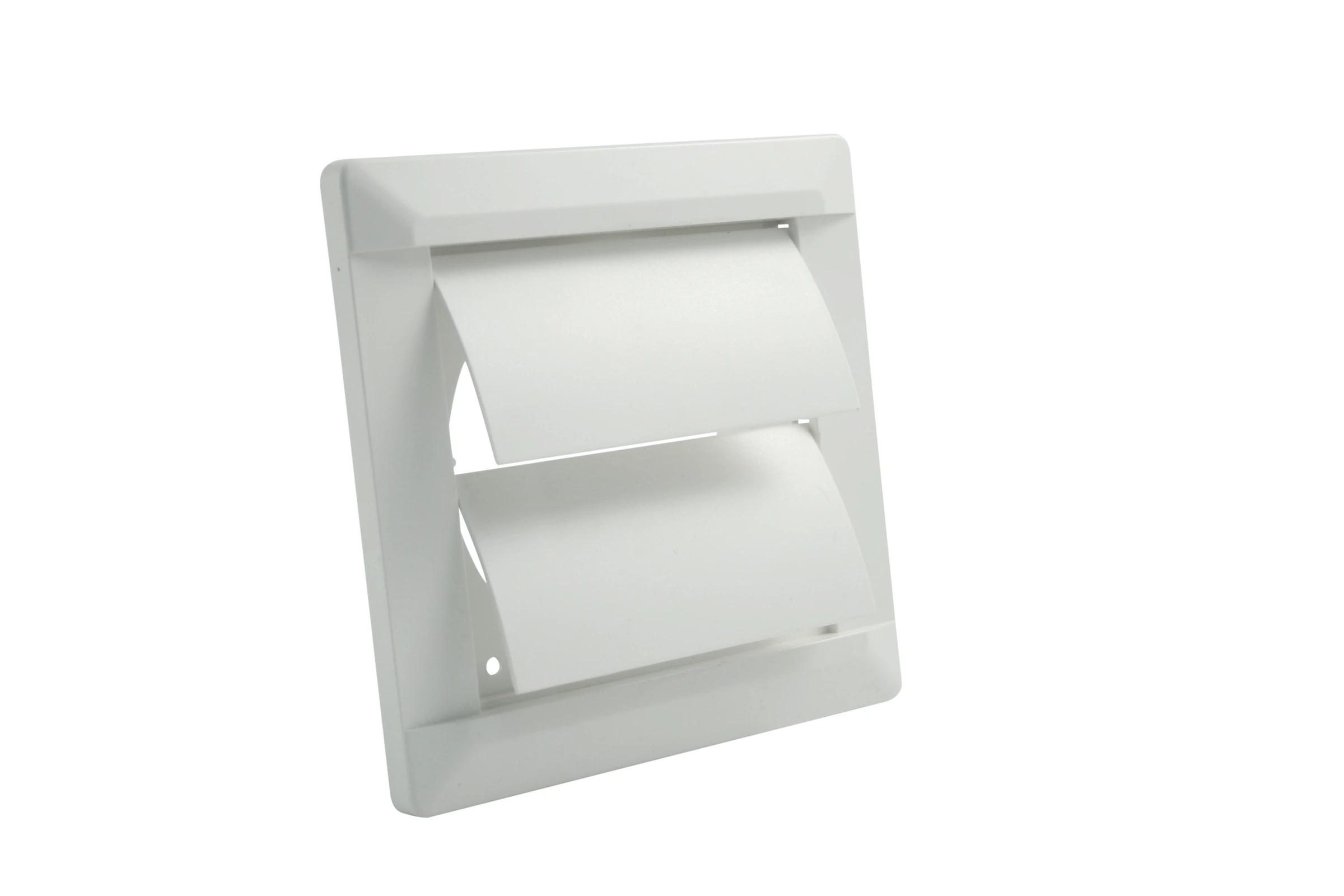 Selbsttätige Verschlussklappe 140x140, Anschl. Ø 100mm, weiß
