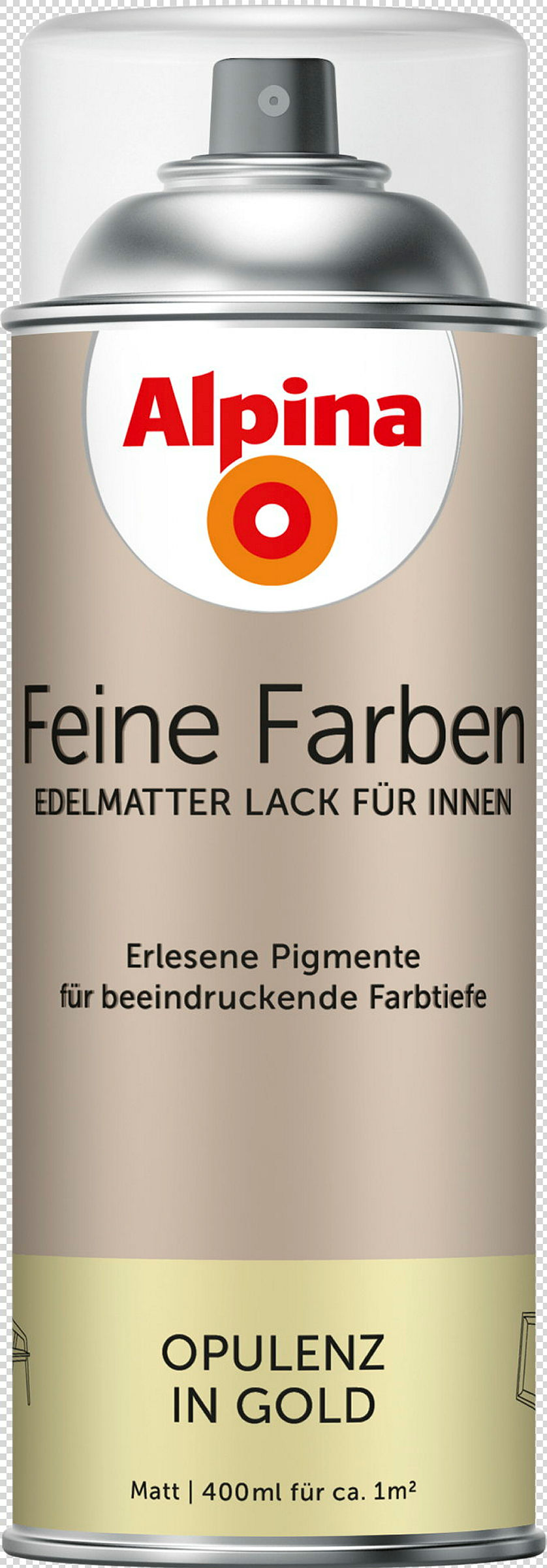 Alpina Feine Farben Sprühlack Opulenz in Gold 400ml