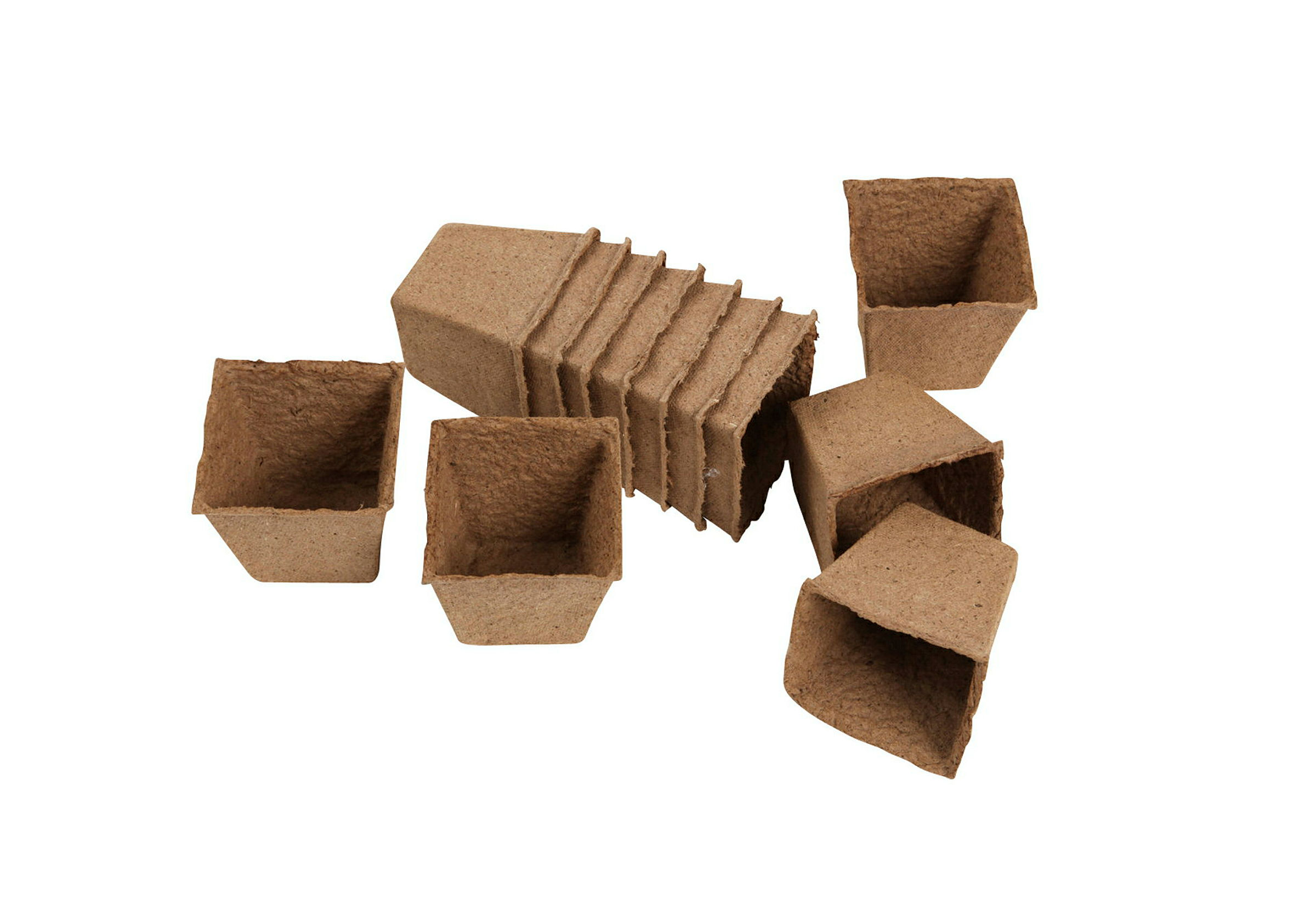 Anzuchttöpfe Classic, quadratisch, einzeln, 8 x 8 cm, 12 Stück