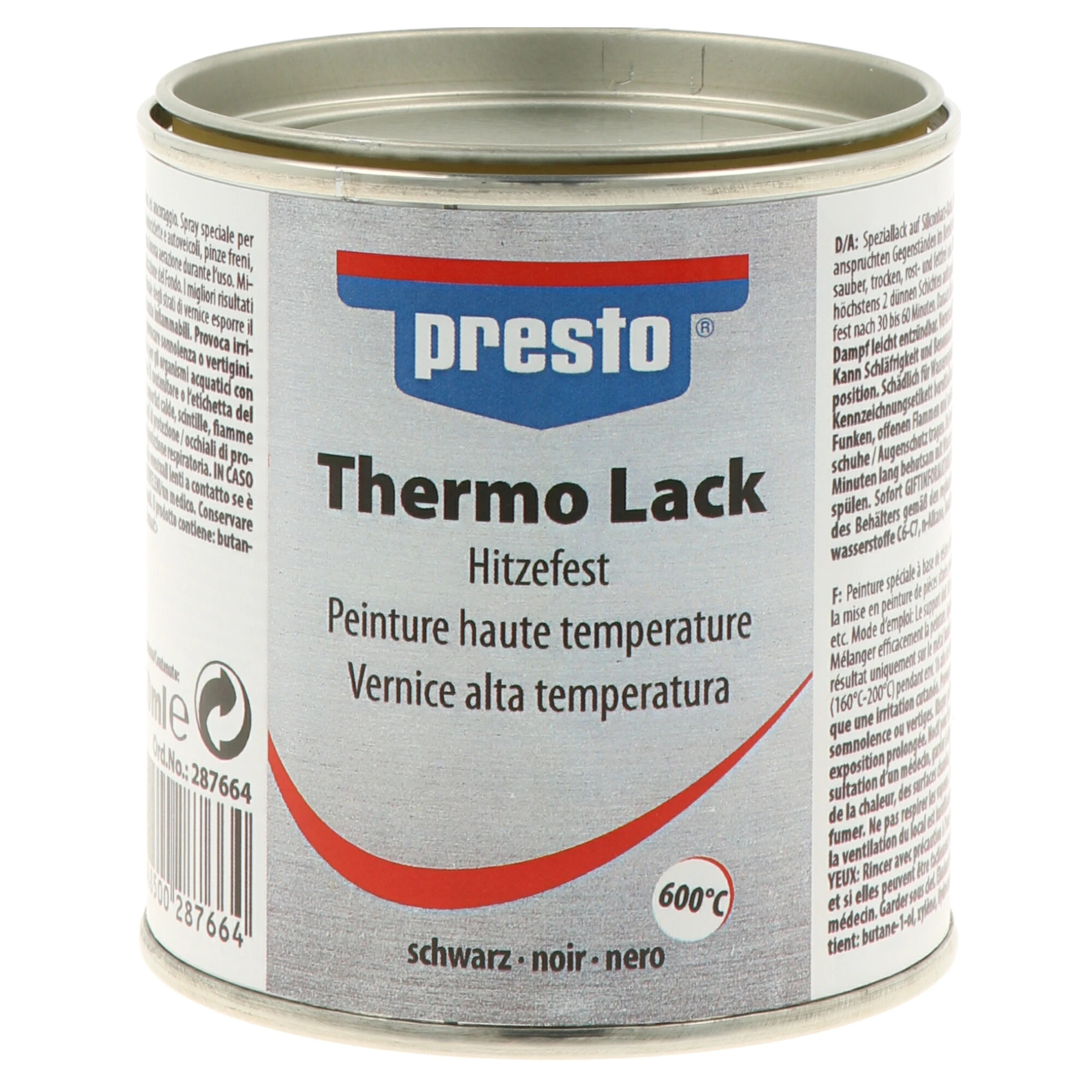 presto Thermolack schwarz 250