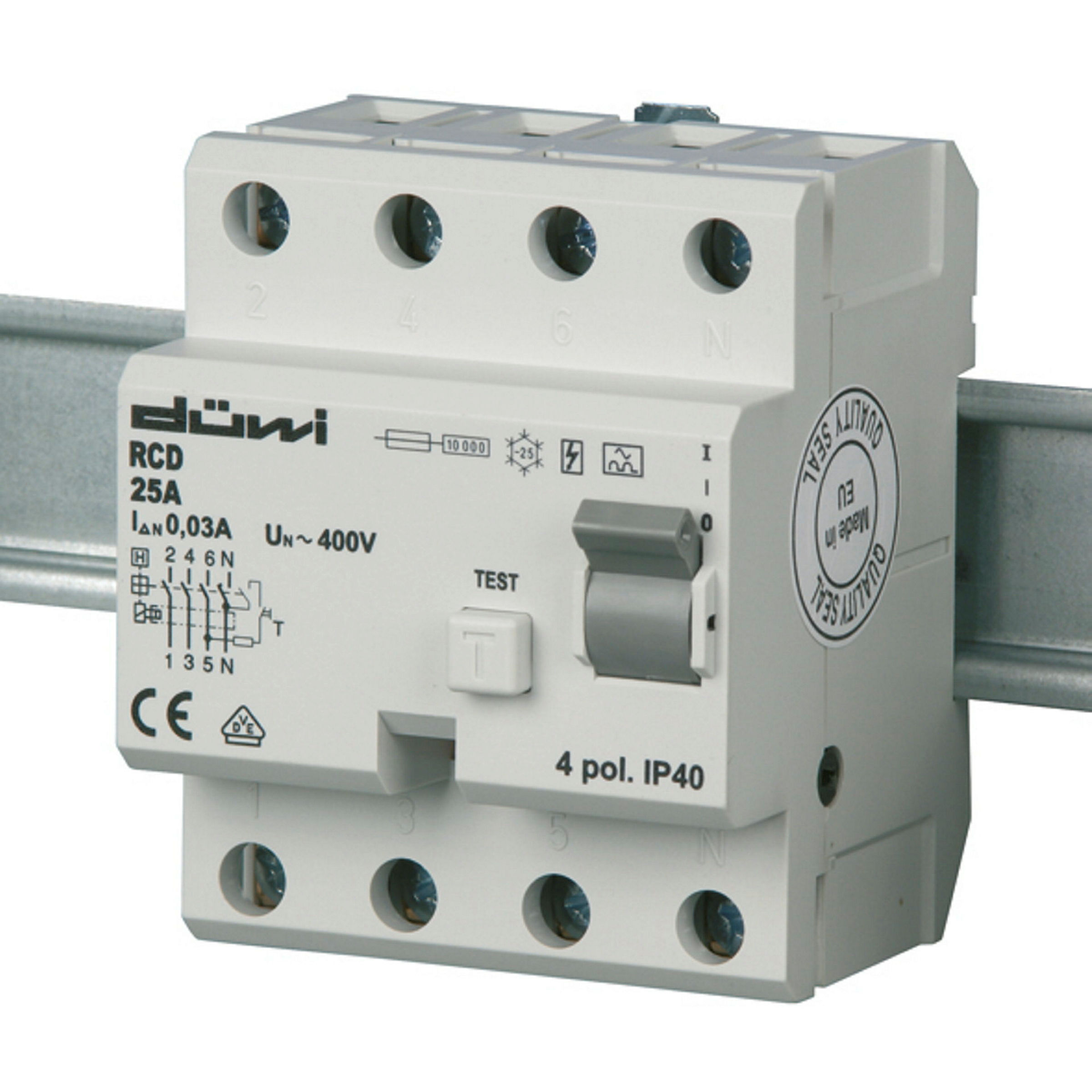 FI-Schalter 25A 4pol. 0,03A