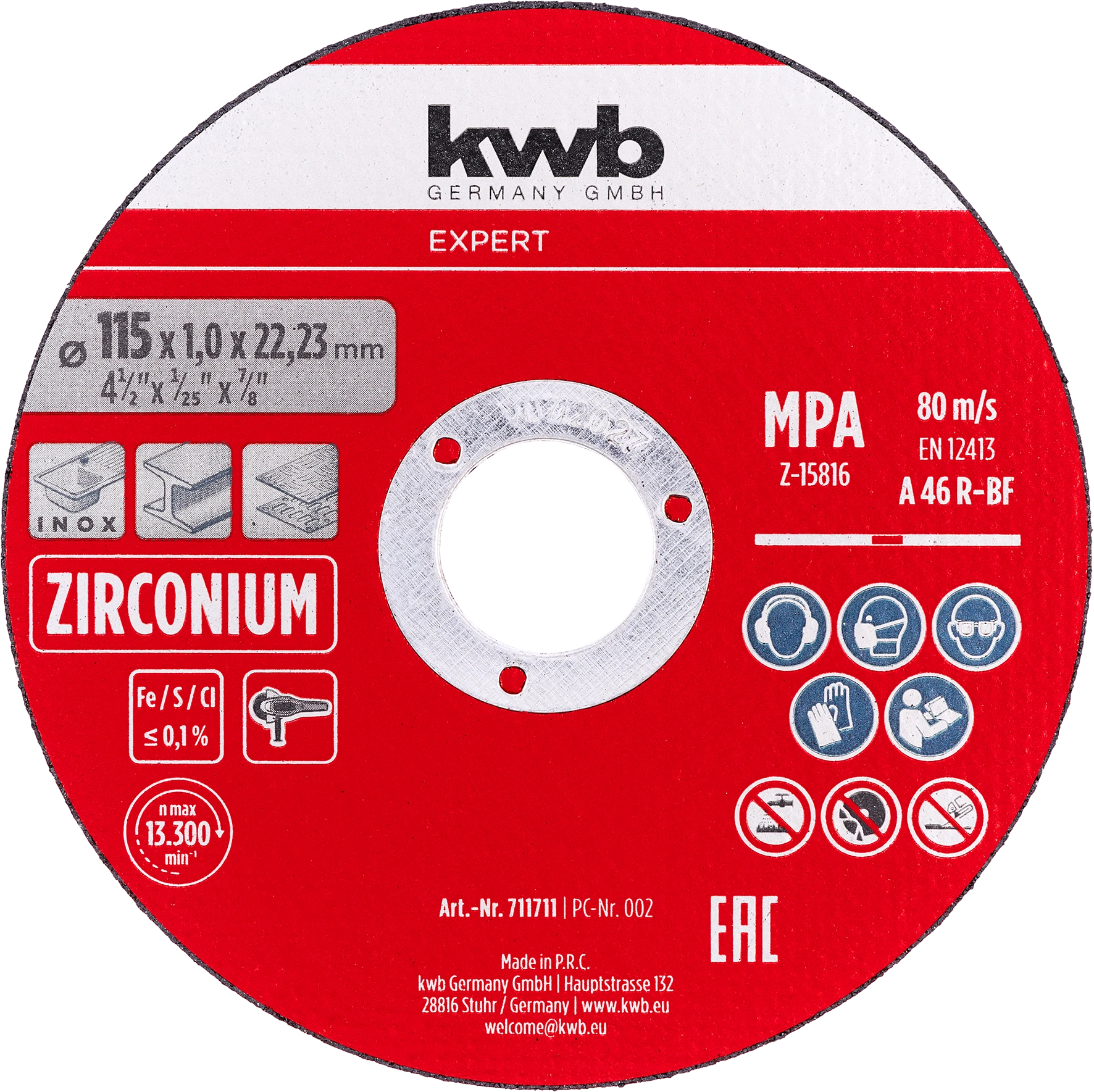 Metalltrennscheiben, extra dünn, Ø 115 mm x 1,0, 10er Sparpack