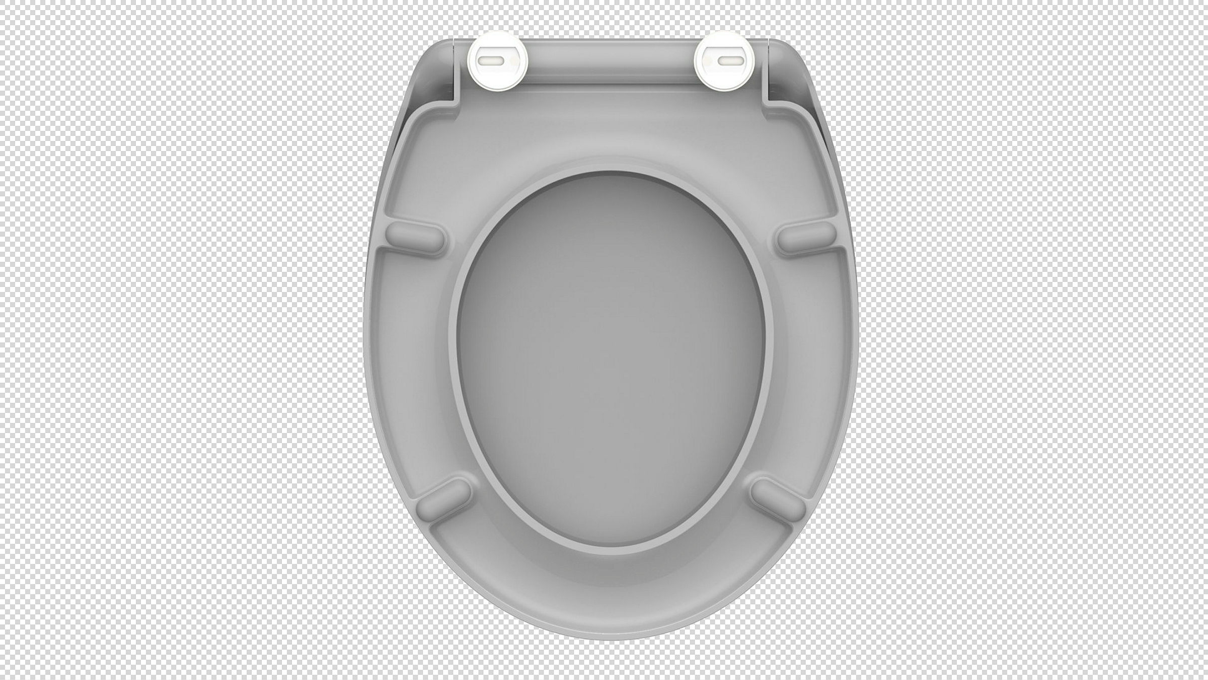 Duroplast WC-Sitz GREY, mit Absenkautomatik und Schnellverschluss