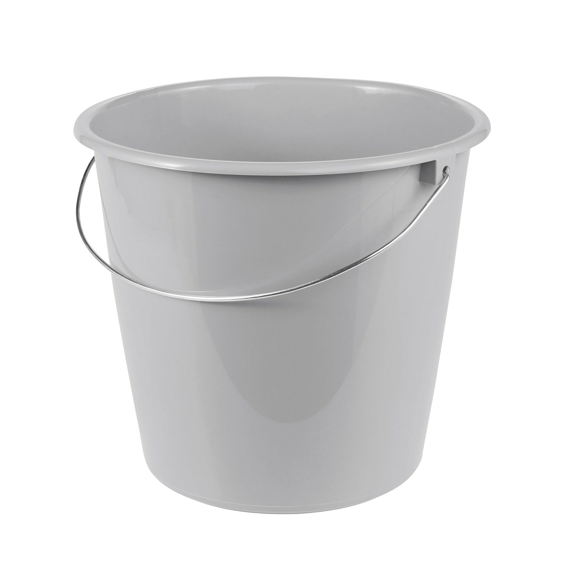 keeeper Eimer Erik mit Metallbügel, 10 l, 28,5 x 28,5 x 26 cm, Nordic Grey
