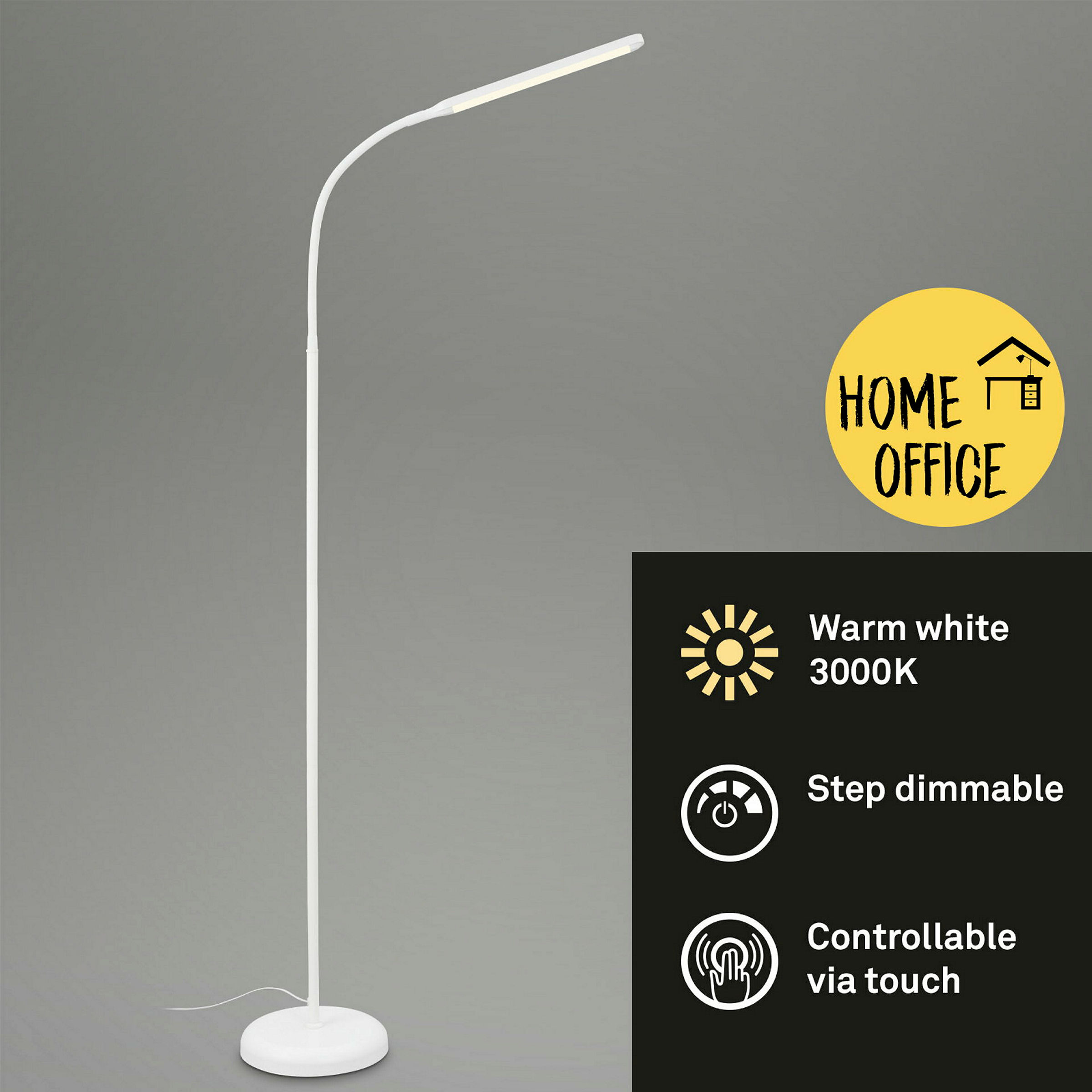 LED Stehleuchte, weiß, 1xLED-Platine/6W