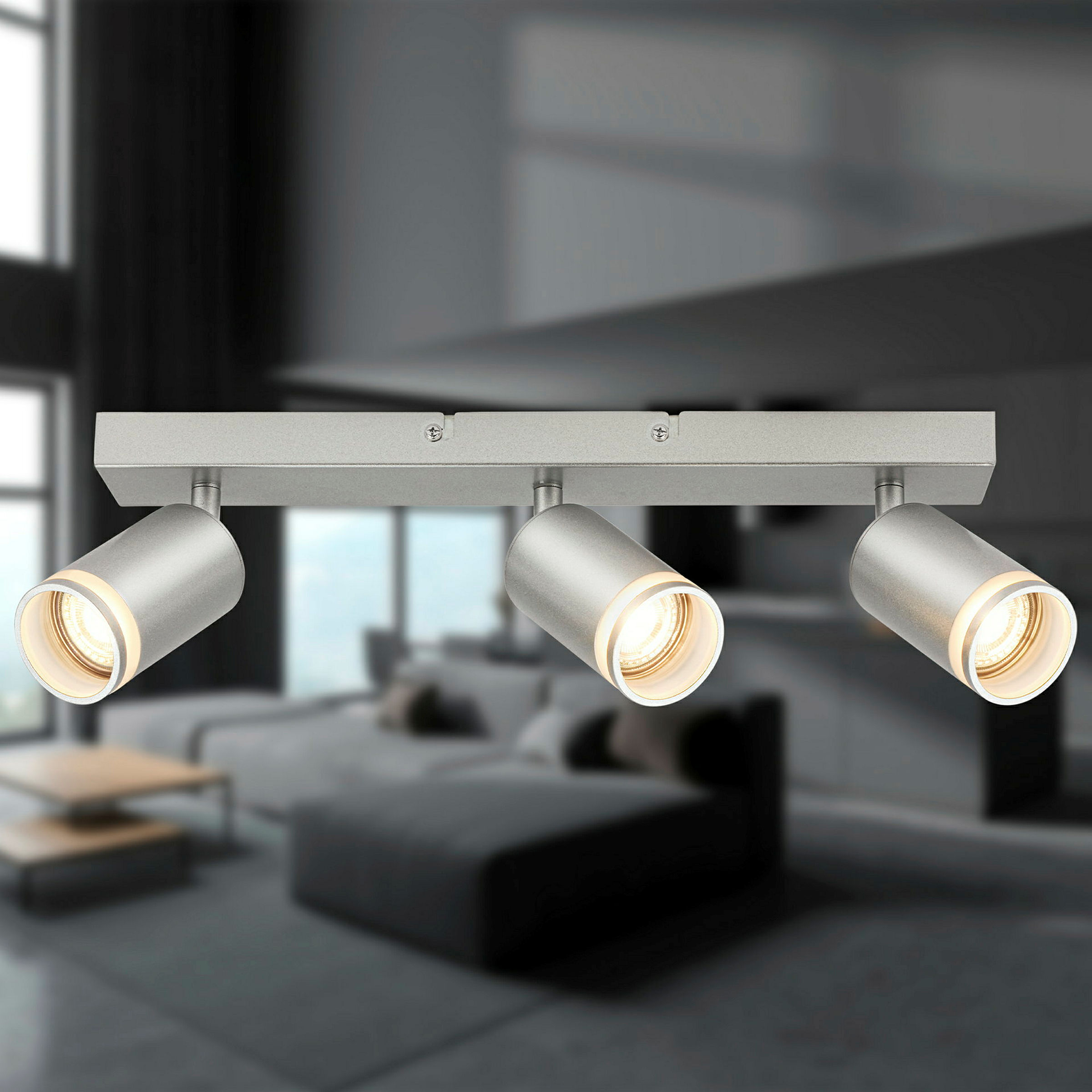 RUB Spot light, 3-flame, GU10/excl. bulb, chrome-matt