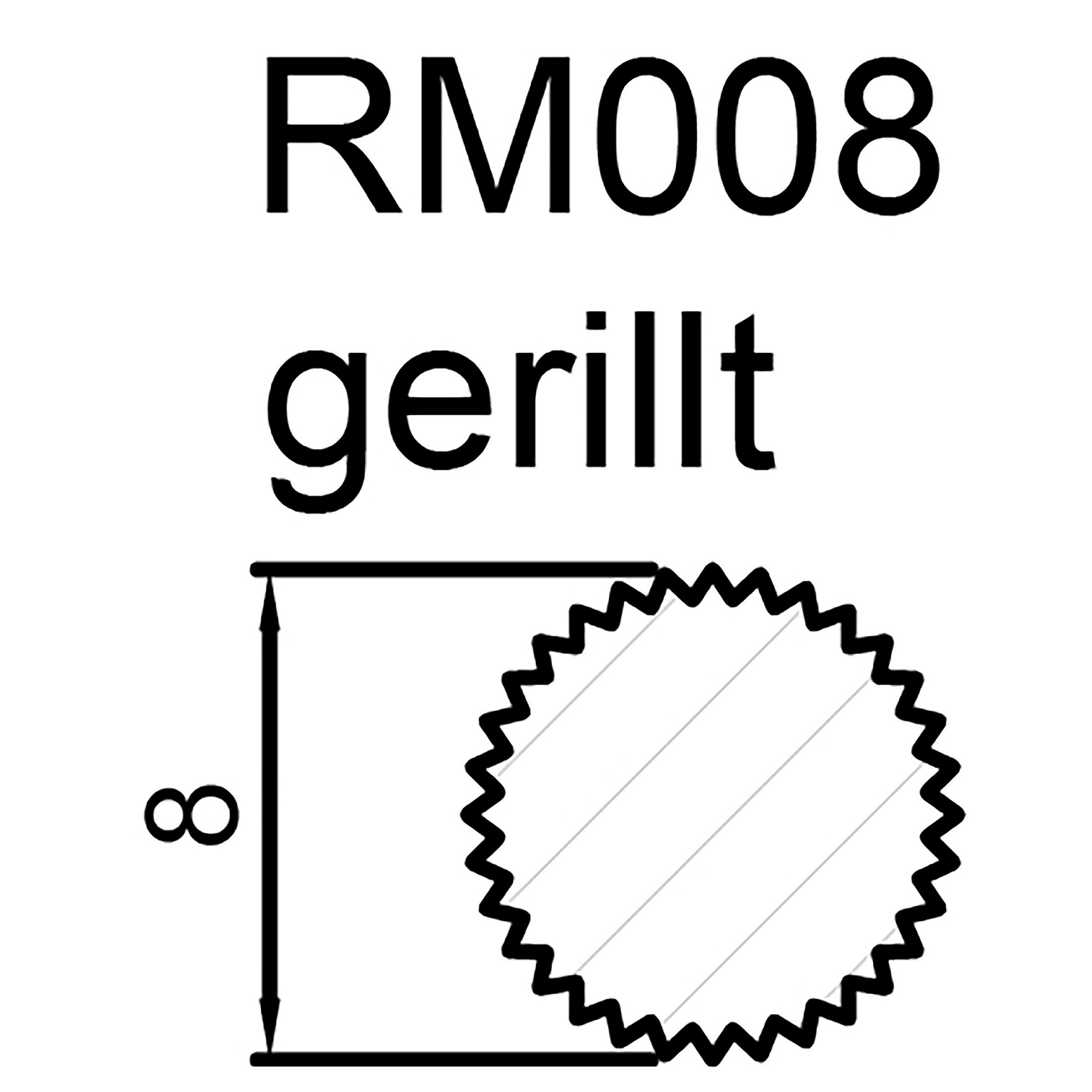 Rundstab gerillt (Dübel) Buche 8mm, 100cm