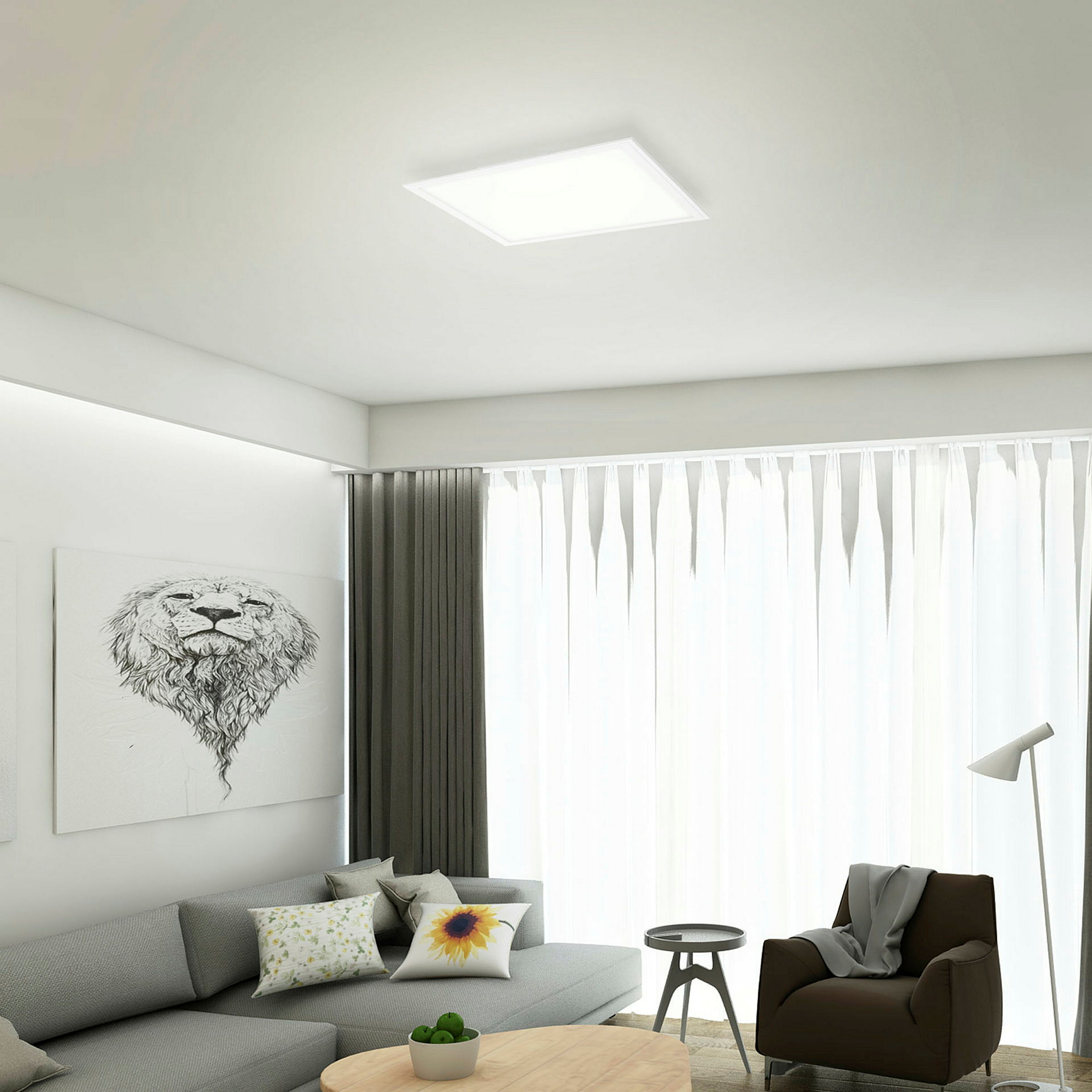 Ultraflaches CCT LED Panel, weiß, 1xLED/24W