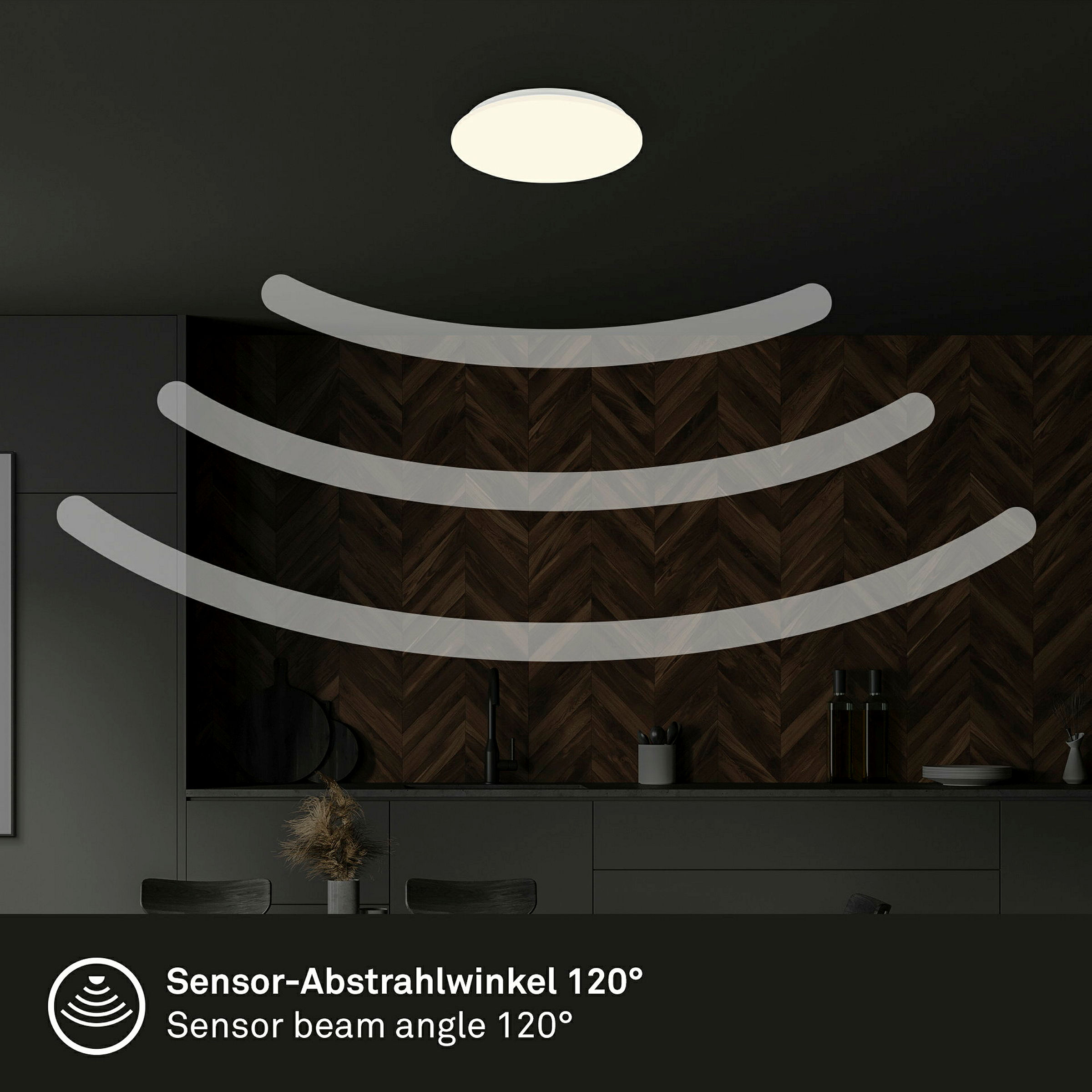 LED Deckenleuchte,Sensor,weiß, LED/12W