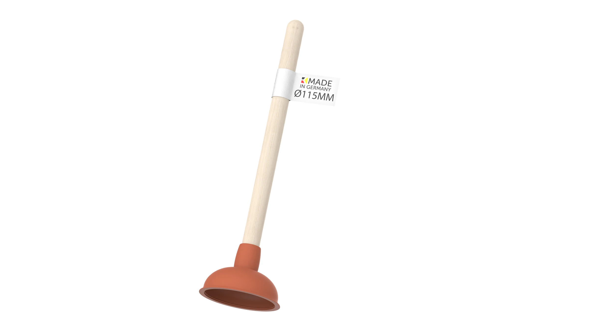 Ausgussreiniger, Ø 115 mm, mit Holzgriff